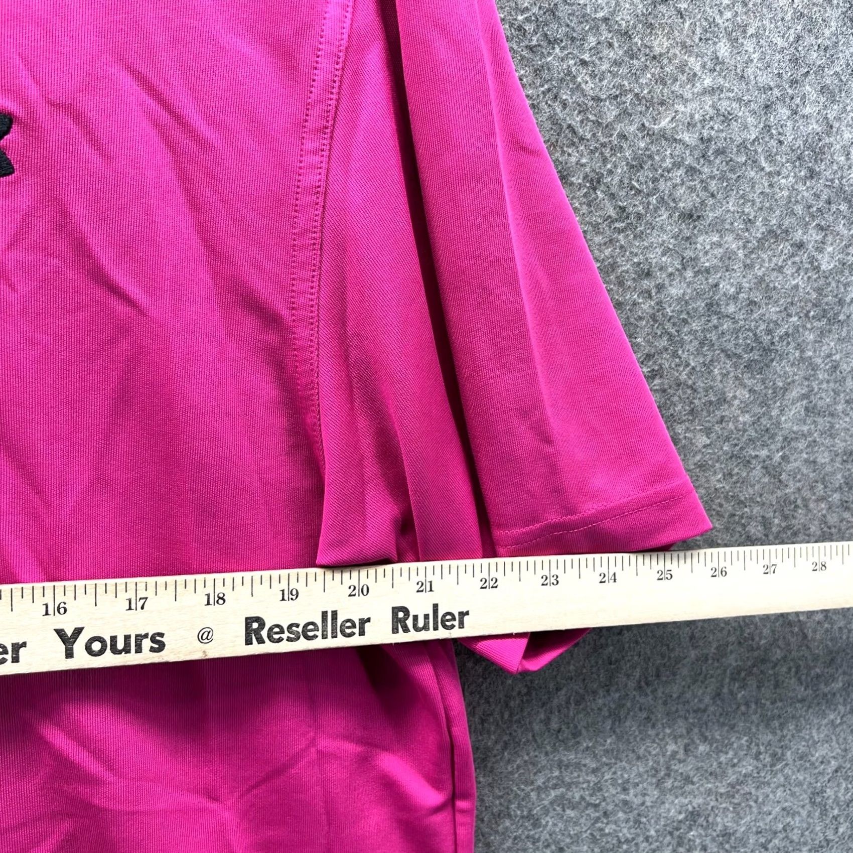 Under Armour VINTAGE Under Armour Polo Shirt Men Large Pink Short Sleeve Collared Button Logo Golf HeatGear All Seasons 42 in Chest Mens Regular Size US L / EU 52-54 / 3 - 5 Thumbnail