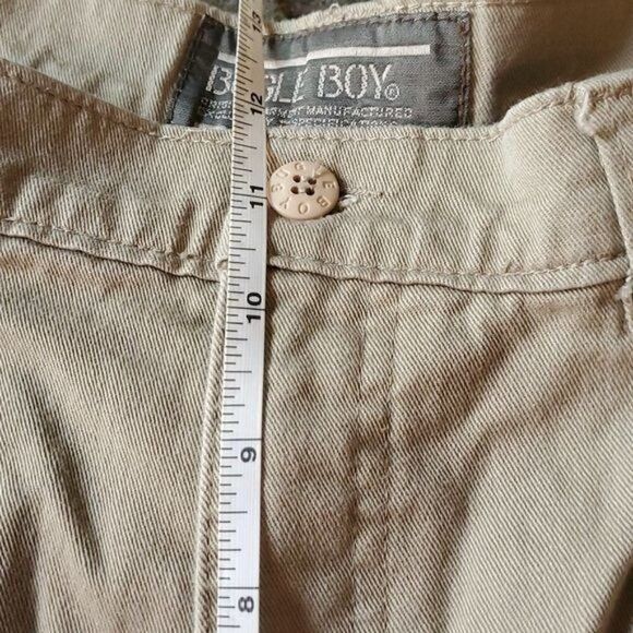 Bugle Boy Bugle Boy Vintage Sz. 31x32 Beige Pleated & Pocketed Pants Size US 31 - 10 Thumbnail