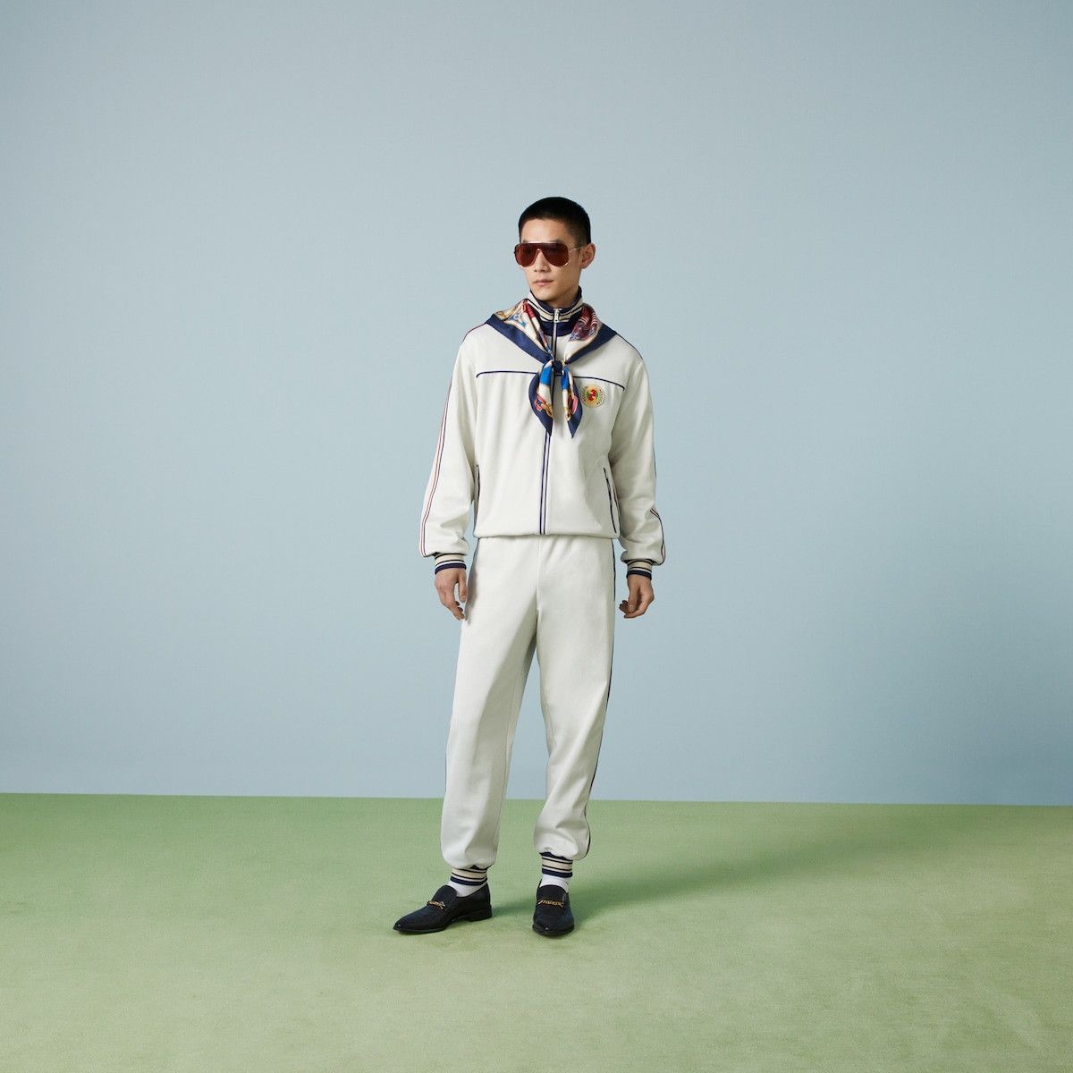 Gucci o1s1wg110925 Technical Jersey Jogging Pant in Multicolor Size US 30 / EU 46 - 2 Thumbnail