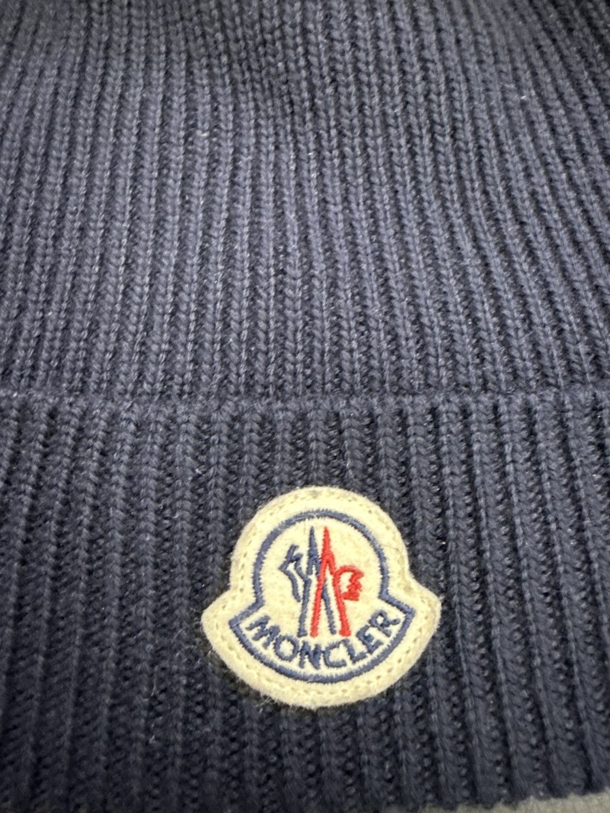 Moncler Moncler navy blue wool logo beanie Size ONE SIZE - 2 Thumbnail