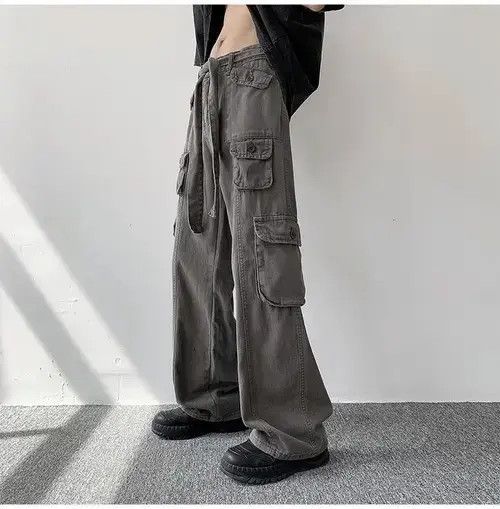 Jean Cargo Baggy Black Pants Size US 28 / EU 44 - 3 Thumbnail