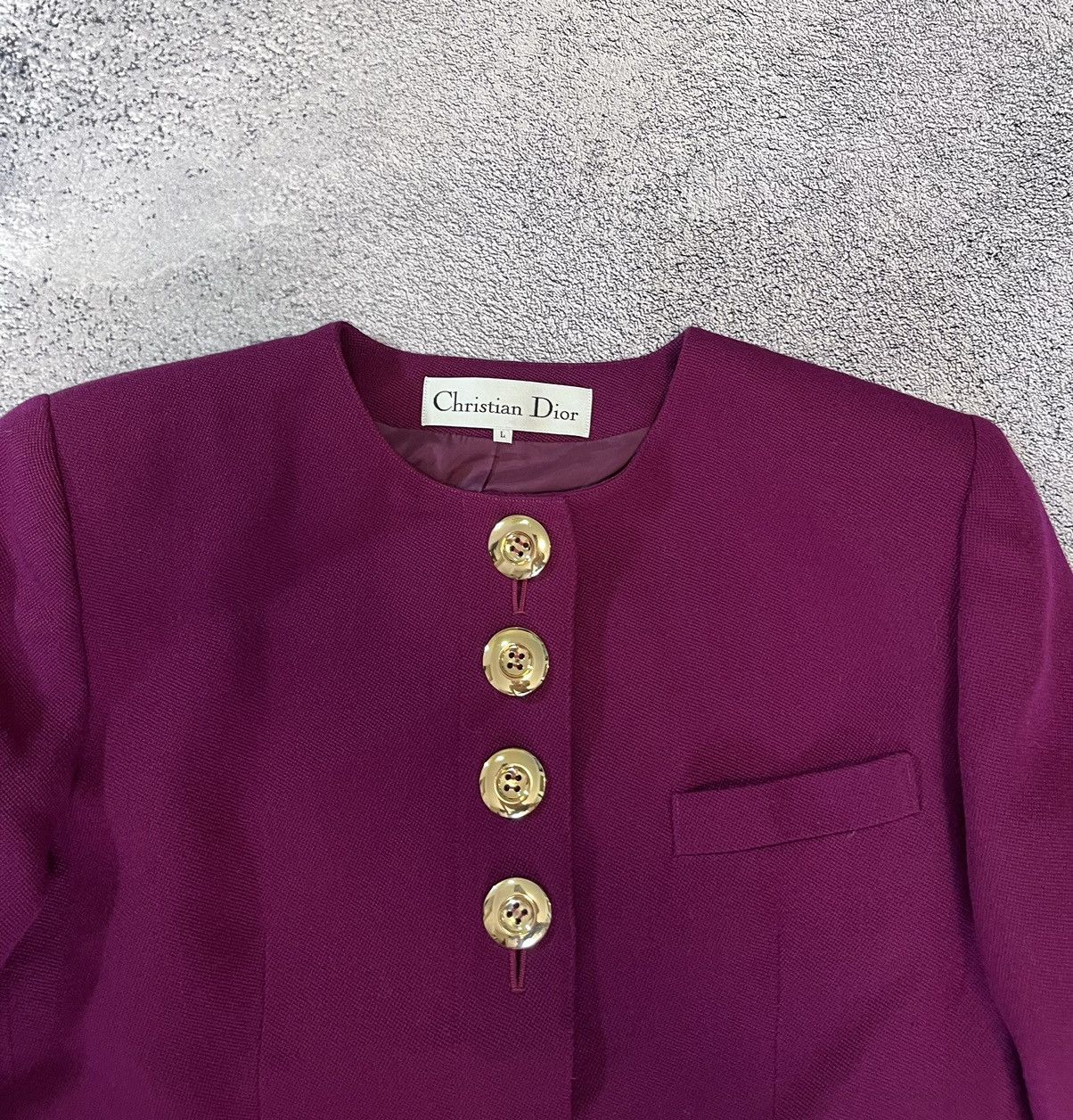 Christian Dior Monsieur Christian Dior Women Blazer Jacket Size L Size L / US 10 / IT 46 - 3 Thumbnail