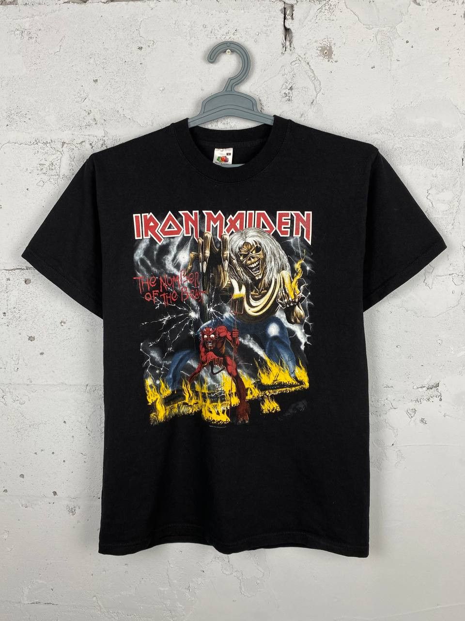 Band Tees × Vintage Vintage Iron Maiden 00s Rock Horror Band Tee Faded Size US L / EU 52-54 / 3 - 1 Thumbnail