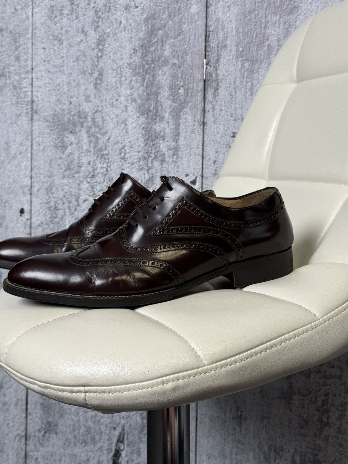 Gucci Gucci Leather Brogue Oxford Dress Shoes Men’s Size 46E Size US 13 / EU 46 - 2 Thumbnail