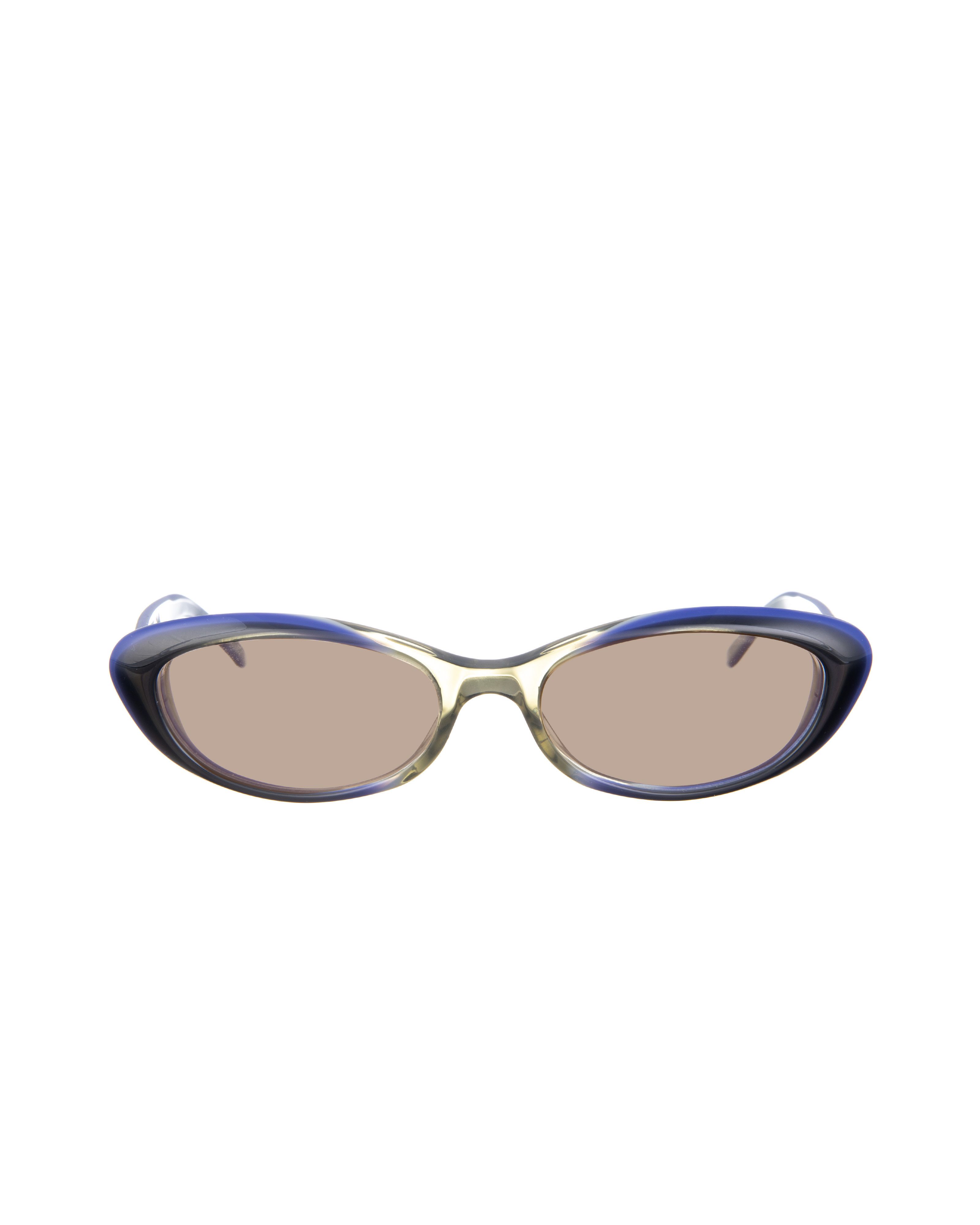 Gucci Gucci 00s Navy Cat Eye Sunglasses with Crystal Hearts Size ONE SIZE - 2 Thumbnail