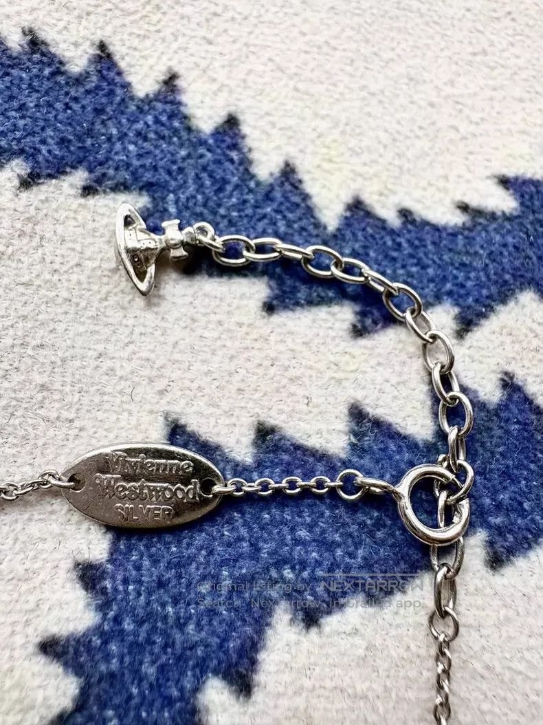 Vivienne Westwood Vivienne Westwood Diamond-encrusted Saturn heart necklace Size ONE SIZE - 5 Thumbnail