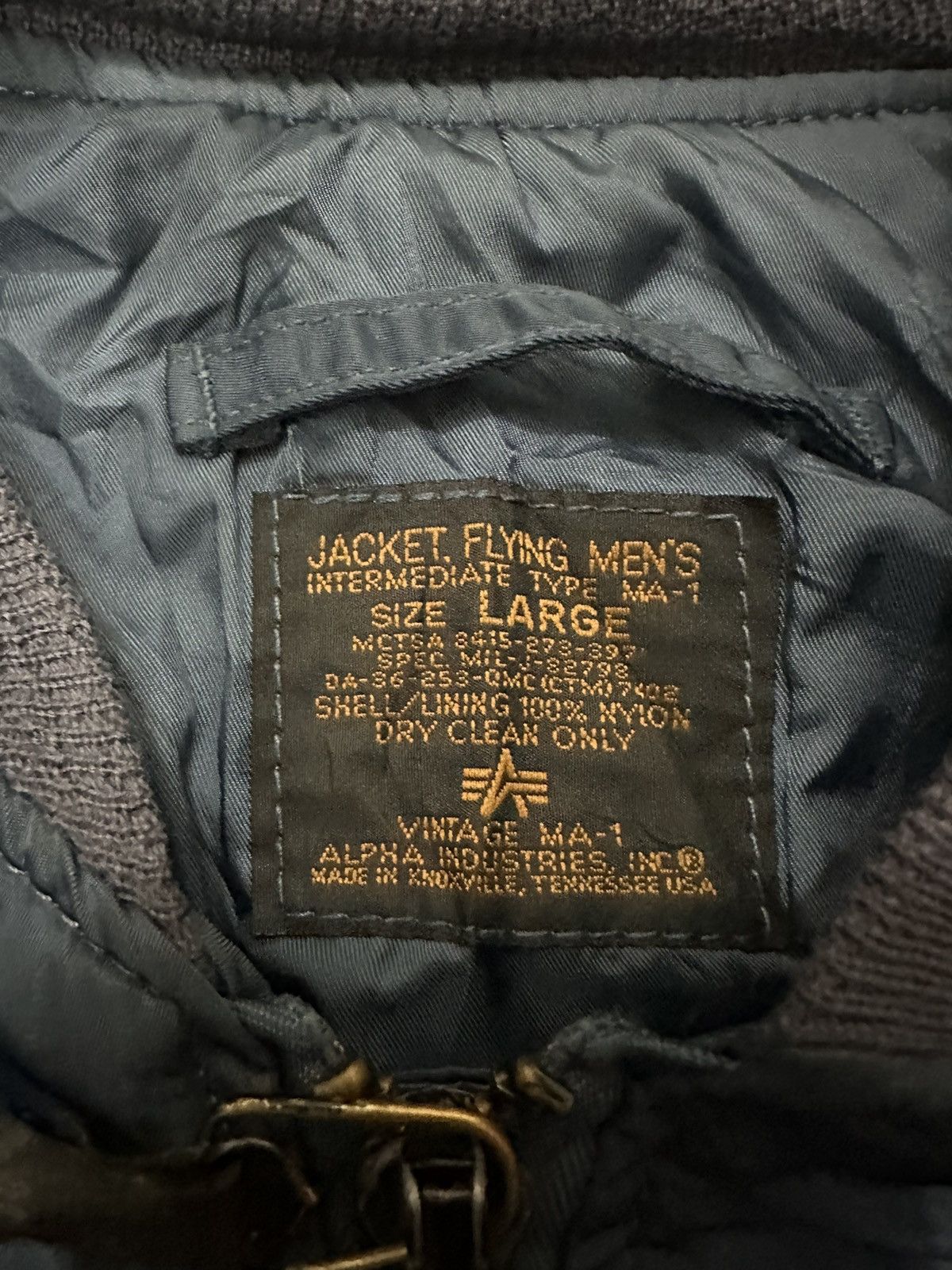 Alpha Industries VTG Alpha Industries MA-1 Bomber Jacket Size US L / EU 52-54 / 3 - 7 Thumbnail
