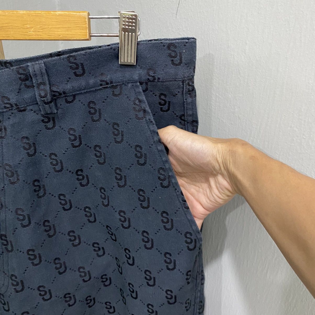 Sean John Vintage Sean John SJ Monogram Baggy Denim Pants Y2K Size US 36 / EU 52 - 9 Thumbnail