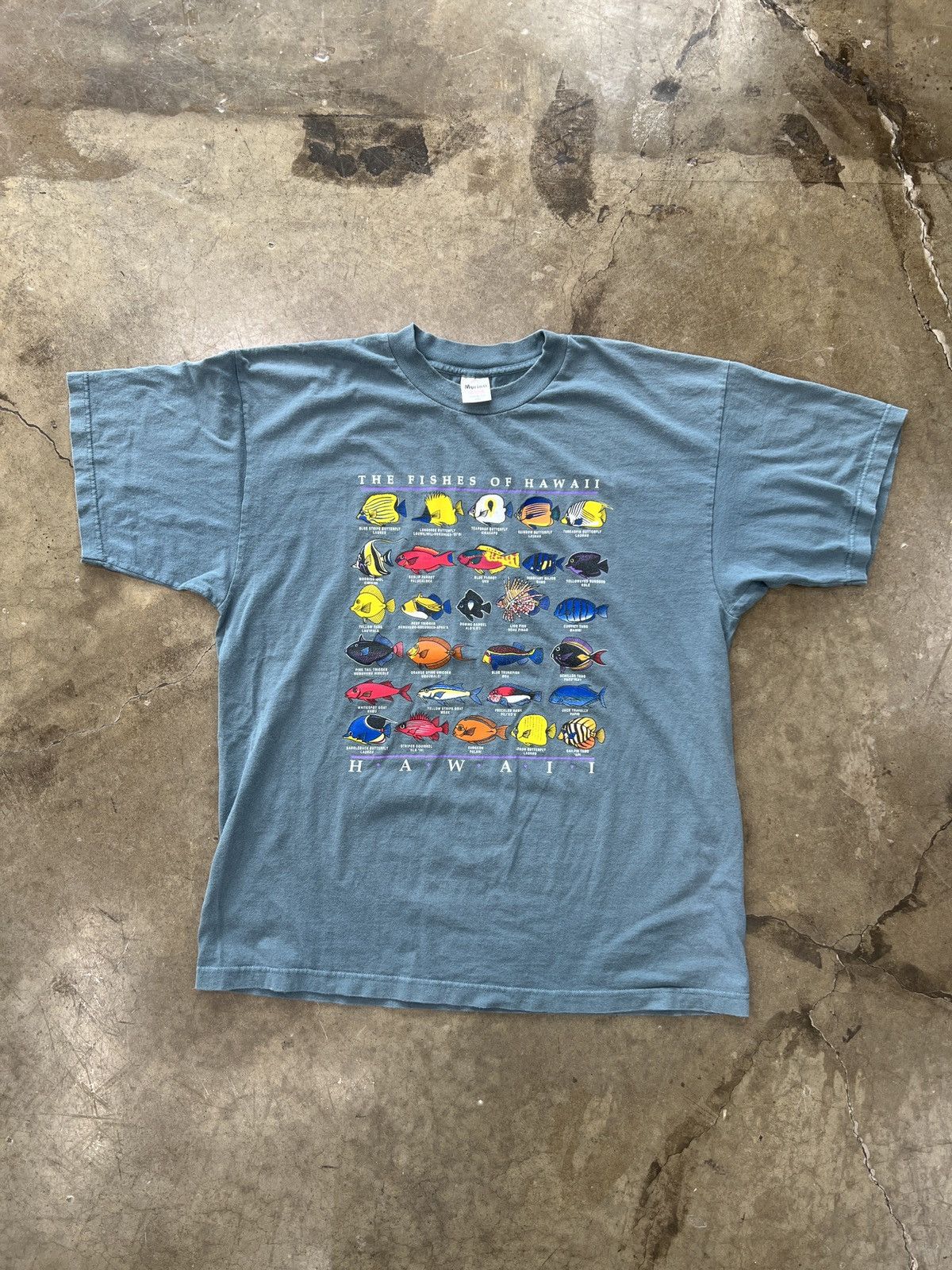 Vintage Vintage Fishes of Hawaii Vacation Tourist Tee XXL Size US XXL / EU 58 / 5 - 2 Thumbnail