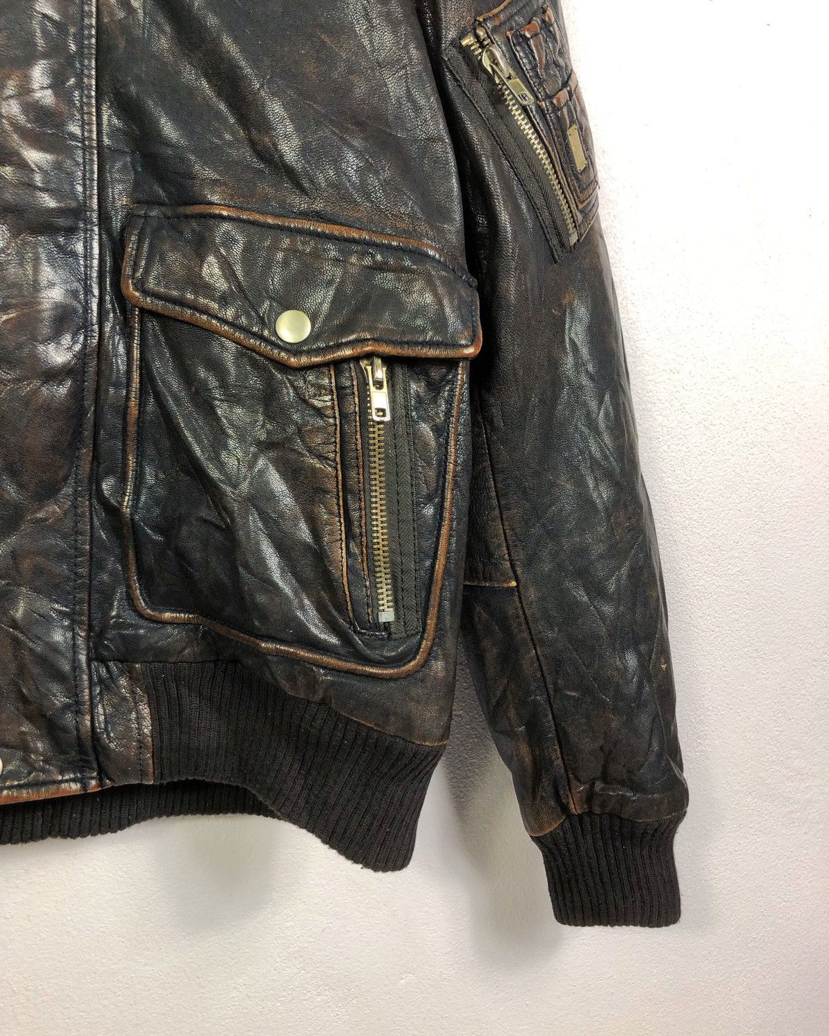 Diesel Rare Vintage Diesel Lambskin Leather Jacket Size US M / EU 48-50 / 2 - 7 Thumbnail
