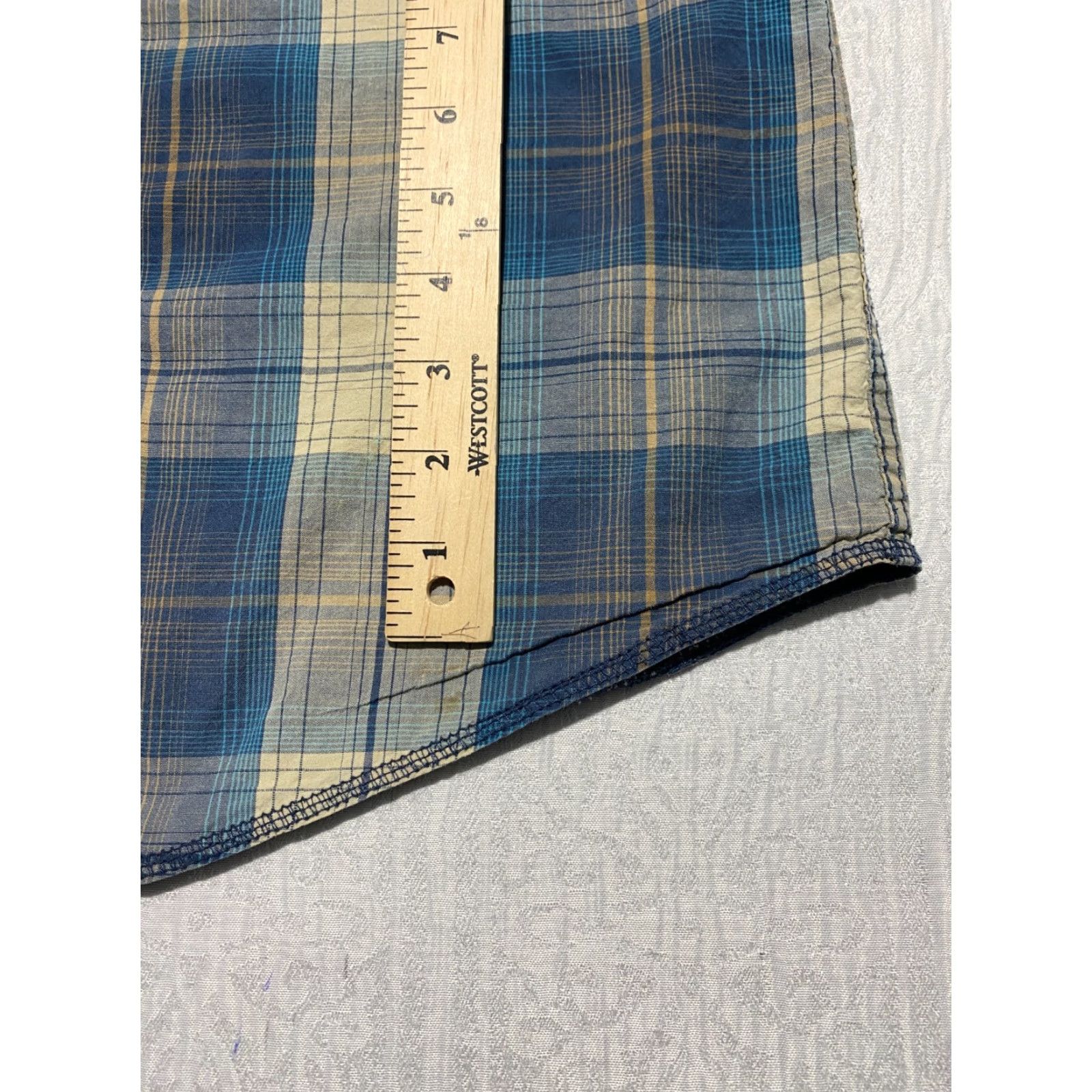 Vintage Northwest Territory Shirt Mens L Blue Plaid Pearl Snap Casual Western Cowboy Size US L / EU 52-54 / 3 - 2 Thumbnail