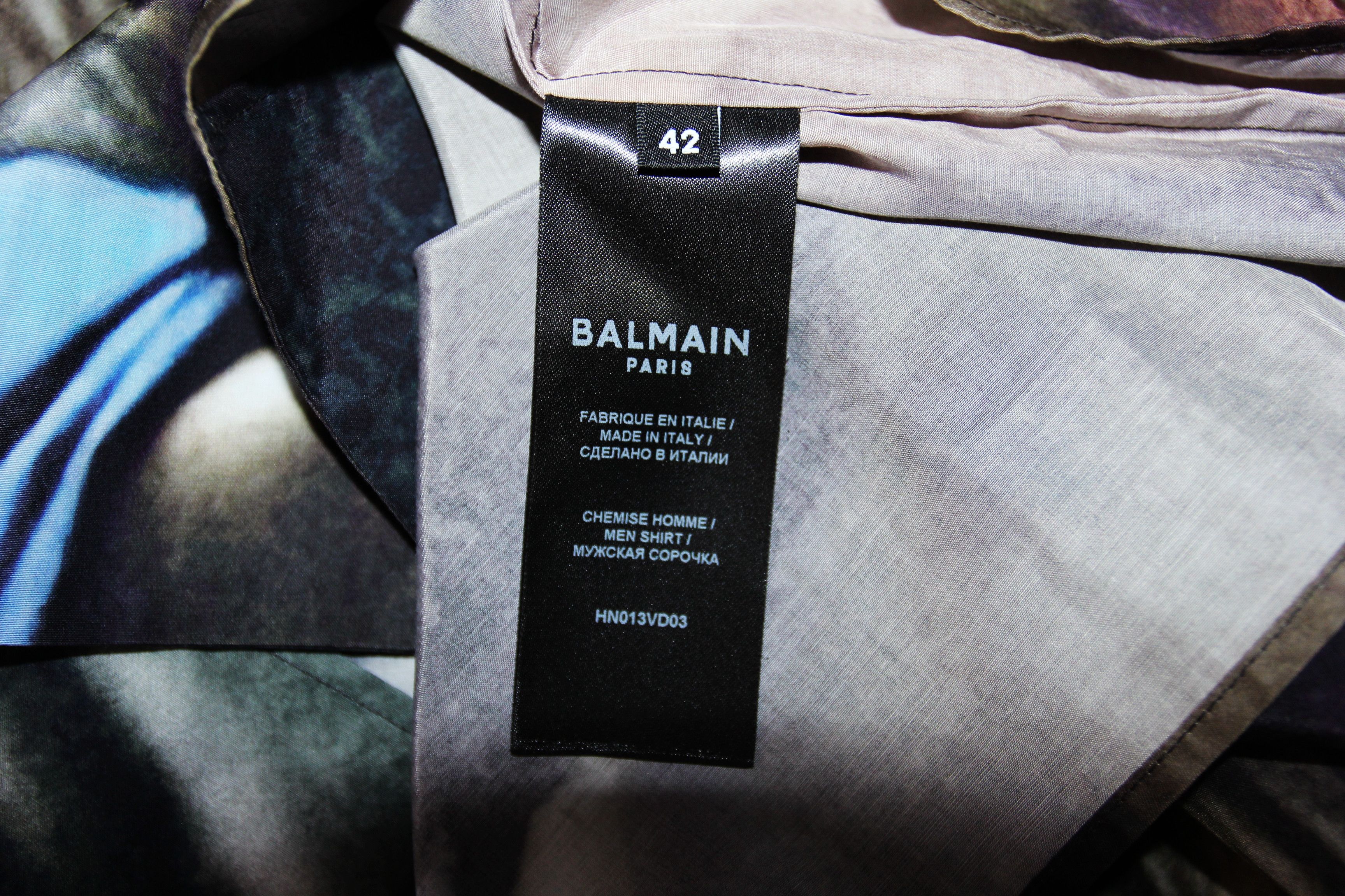 Balmain BNWT SS23 BALMAIN BAROQUE MOTIF SHIRT 42 Size US L / EU 52-54 / 3 - 9 Thumbnail