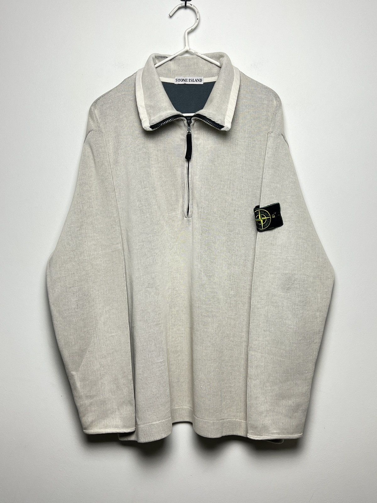 Pre-owned Archival Clothing X Stone Island Sweatshirt Archive M-l In Bone