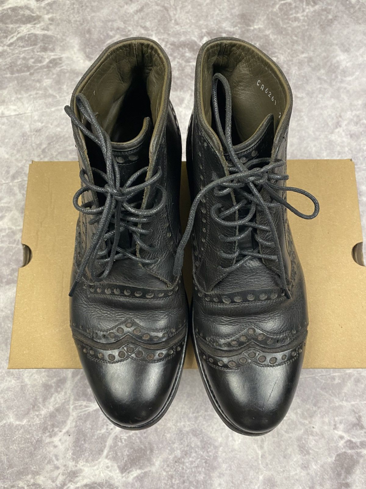Dolce & Gabbana Dolce Gabbana Leather Brogue Boots Size: 41 Size US 8 / EU 41 - 6 Thumbnail