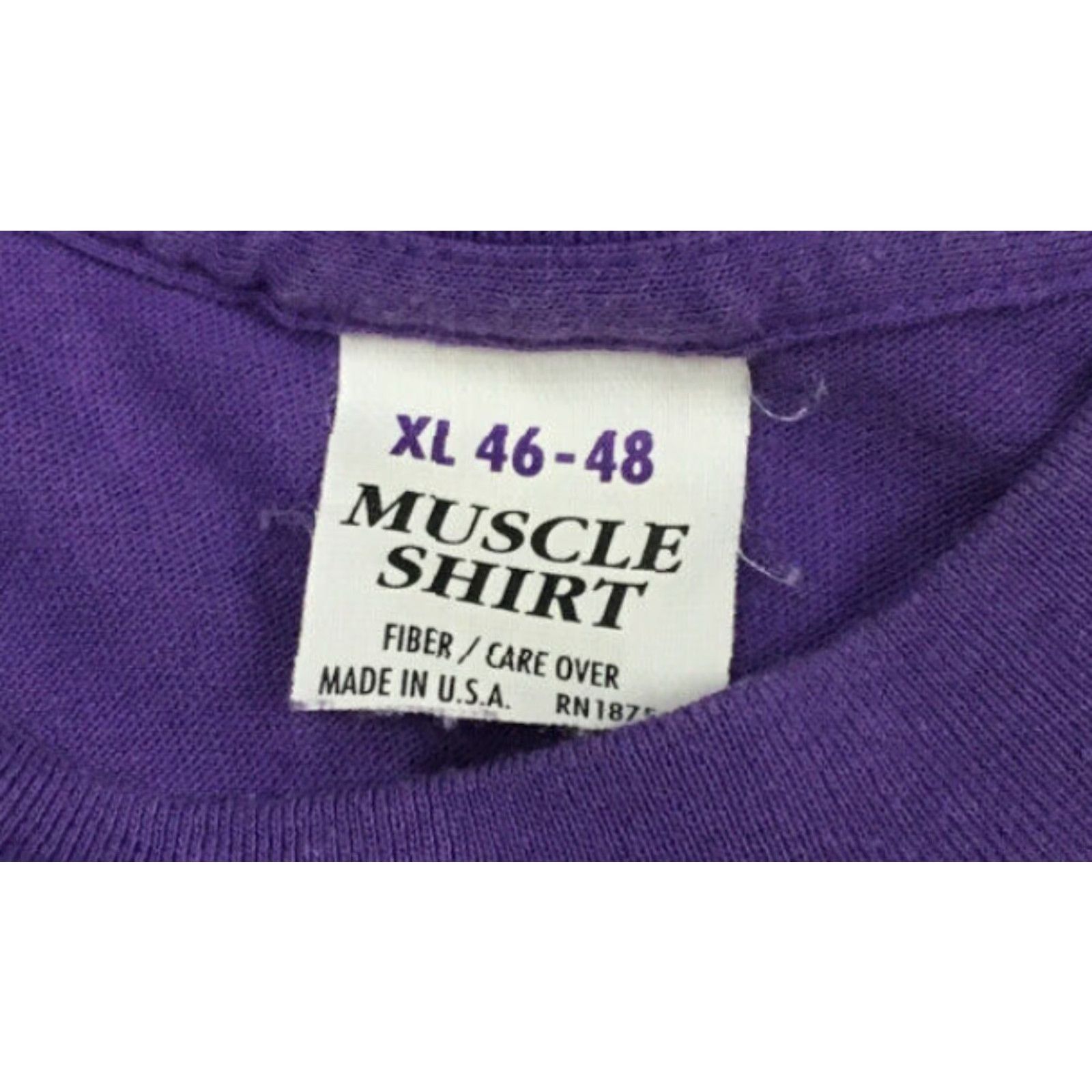 Etro VTG 90s Sleeveless Muscle Shirt Adult XL Purple AC Slater USA Made Fitness Shirt Size US XL / EU 56 / 4 - 3 Thumbnail