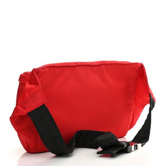 Prada Authentic PRADA Tessuto Nylon Belt Bag Red Size ONE SIZE - 3 Thumbnail