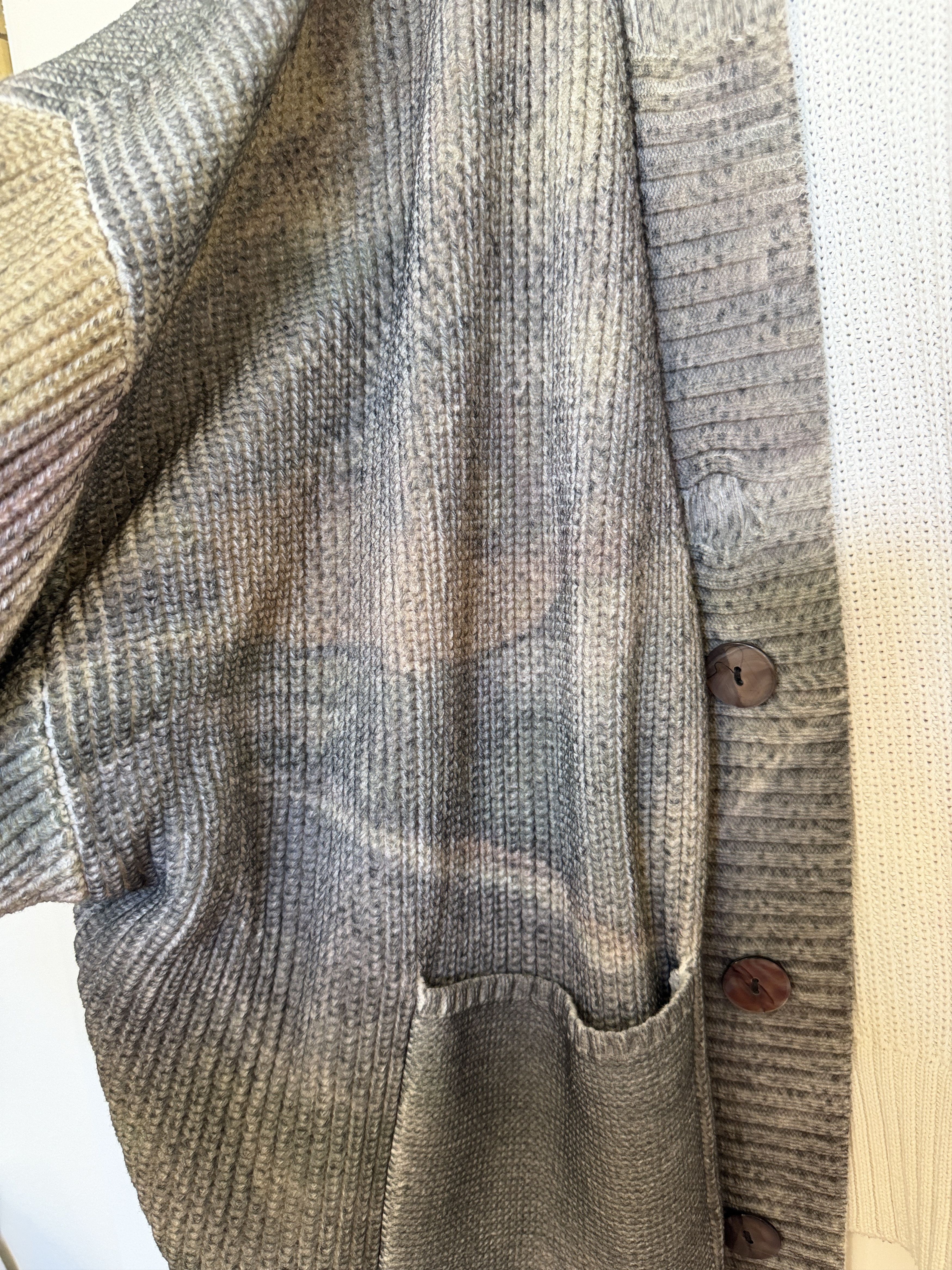 Saalt Studio Oversized Multicolor Ribbed Cardigan Size US XL / EU 56 / 4 - 3 Thumbnail