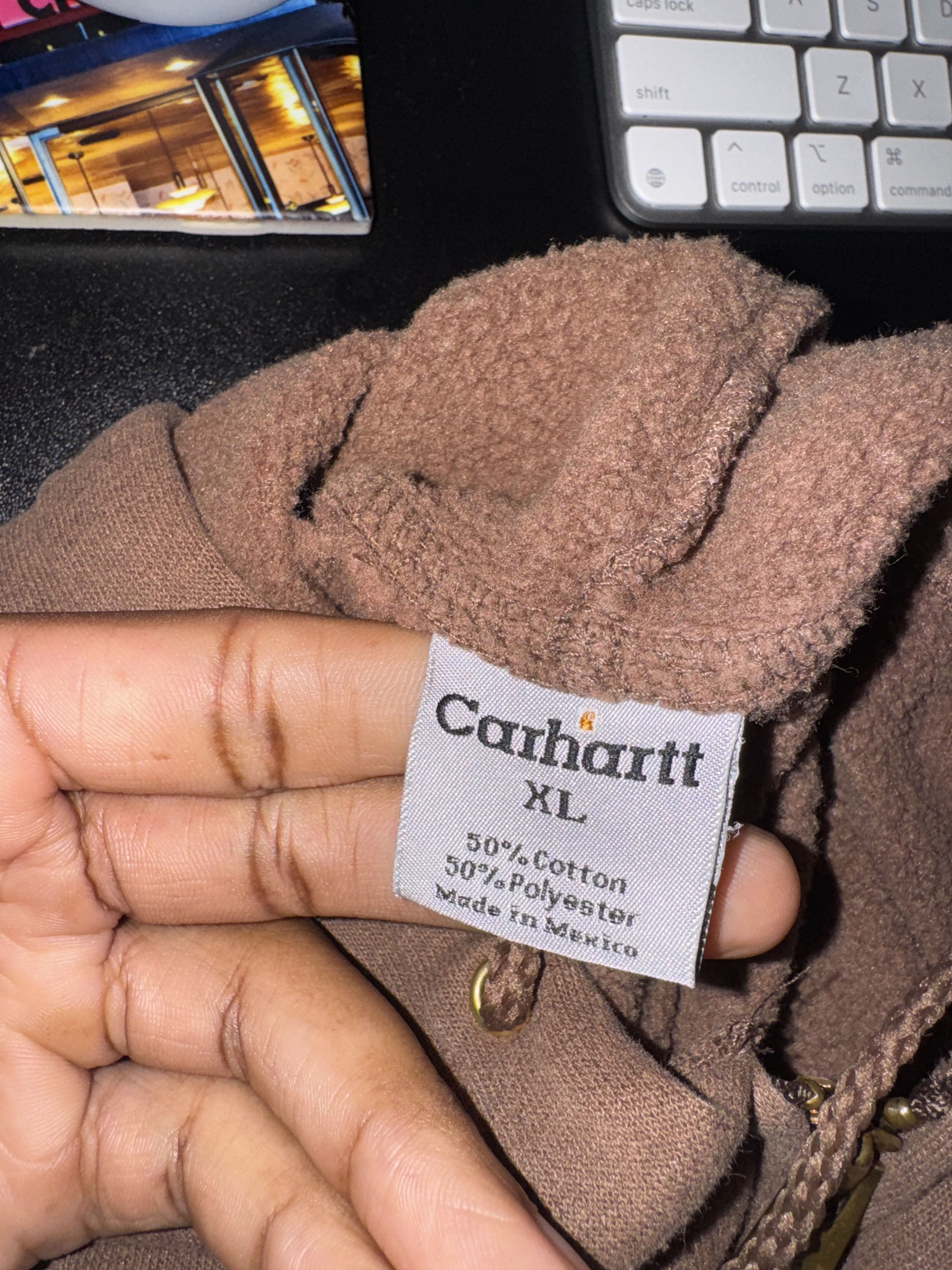 Carhartt Vintage Brown Carhartt Zip-Up Hoodie. Size US XL / EU 56 / 4 - 1 Thumbnail