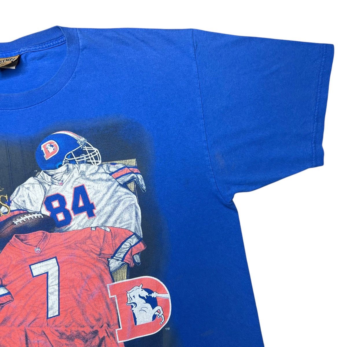 Nutmeg × Vintage Vtg 1995 NFL Denver Broncos Locker Room Nutmeg Graphic Tee Size US XL / EU 56 / 4 - 5 Thumbnail