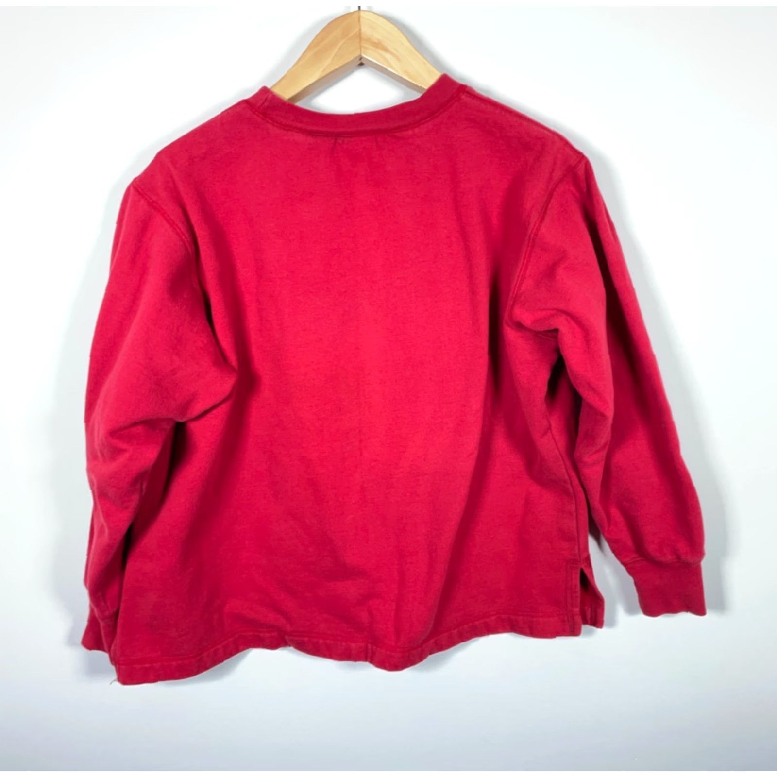 Levi's VINTAGE Levi's Red Tab Sweatshirt Boxy Fit Embroidered Script XL Adults Red 2000s Hipster Retro Crew Neck Cotton Poly Blend Fleece Logo Shirt Mens Size US XL / EU 56 / 4 - 2 Thumbnail
