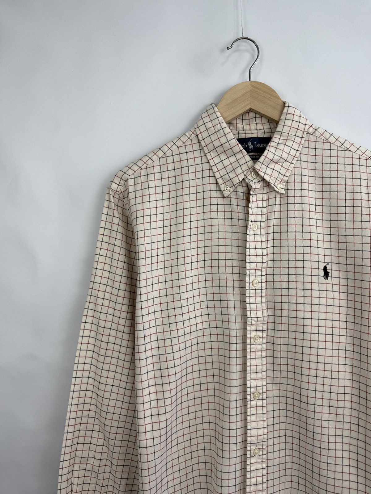 Polo Ralph Lauren 🇺🇸 Vintage 90s Ralph Lauren Flannel Custom Fit Shirt Retro Size US L / EU 52-54 / 3 - 2 Thumbnail