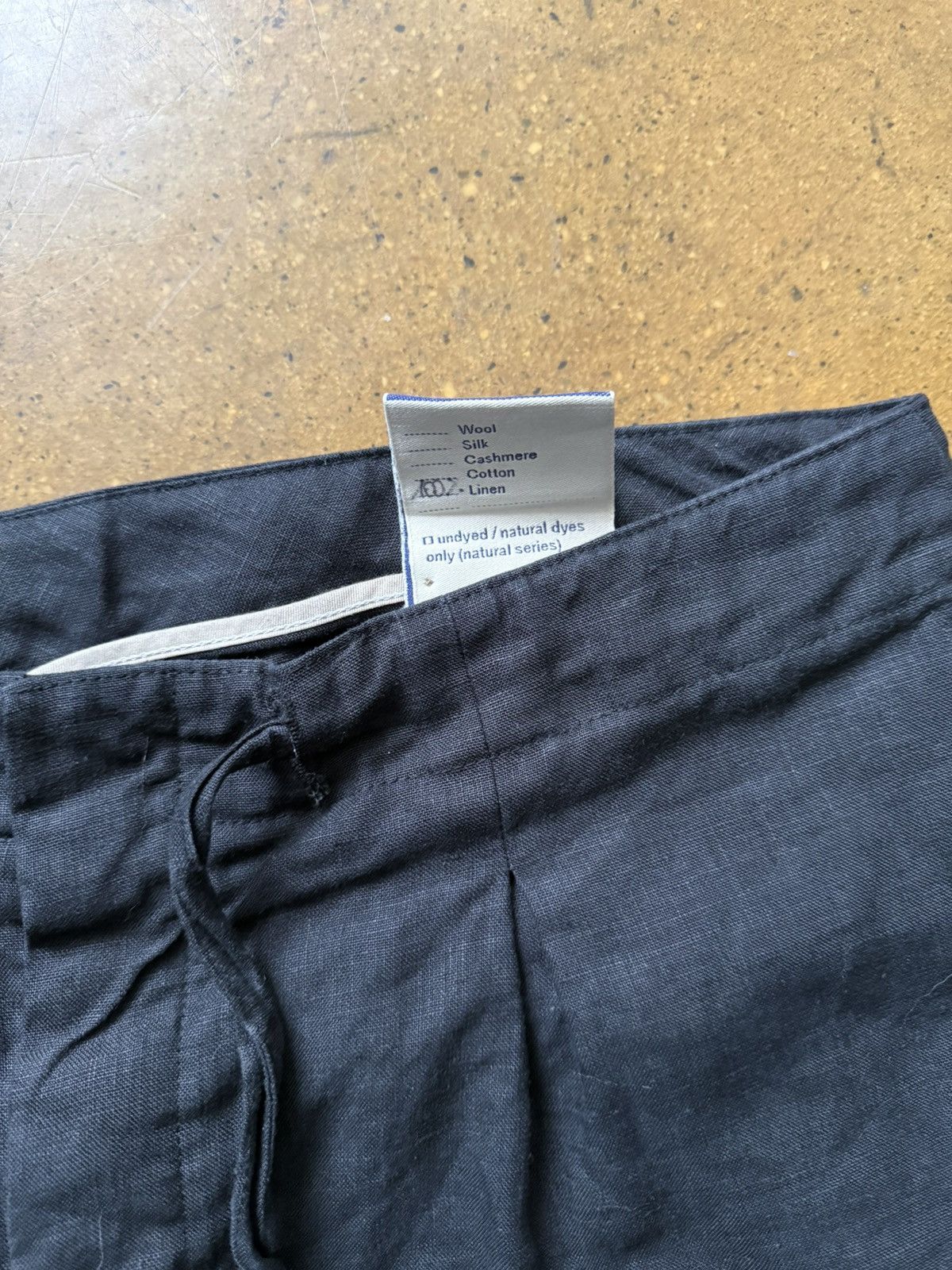 Stoffa Stoffa Drawstring Linen Trouser ( Wide Fit) Size US 34 / EU 50 - 7 Thumbnail