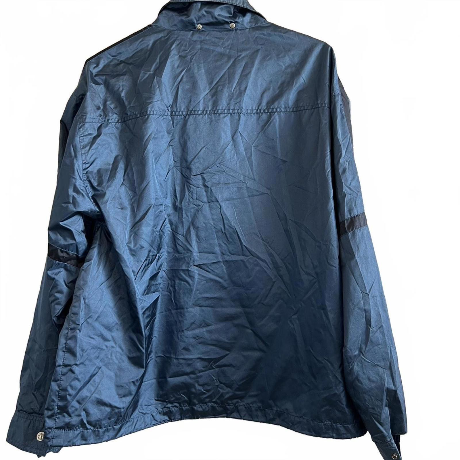 Calvin Klein Metallic Blue Y2K Calvin Klein Nylon Pullover Windbreaker Size US XL / EU 56 / 4 - 5 Thumbnail