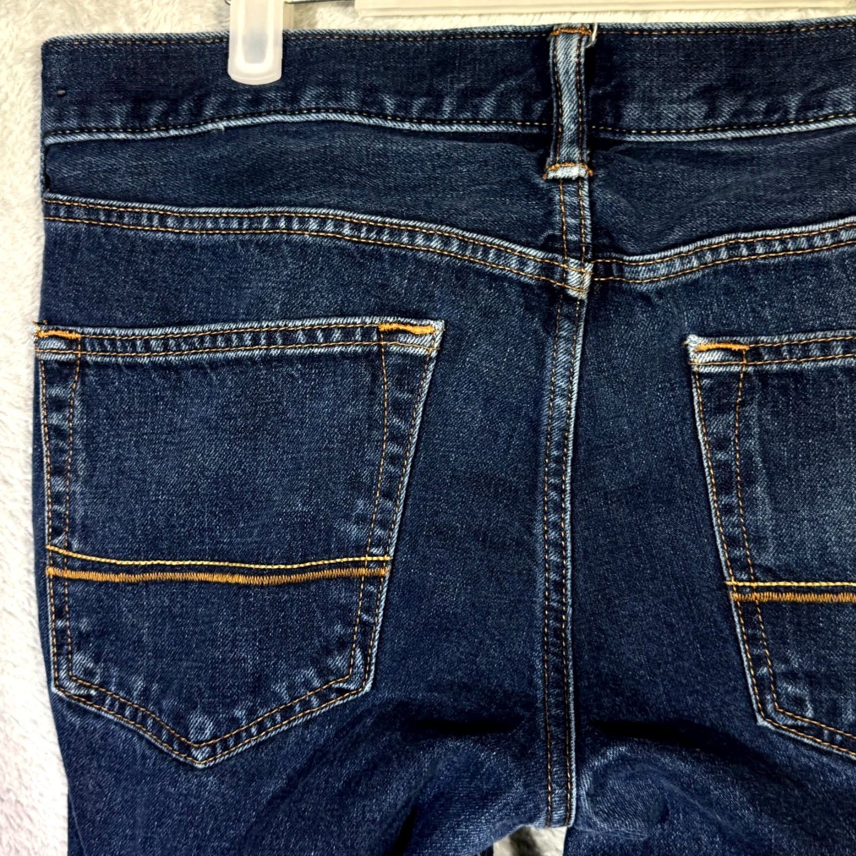 Abercrombie & Fitch Abercrombie & Fitch Jeans Men 33x32 Blue Denim Mid-Rise Straight Leg Casual Modern 5-Pocket Mens Size US 33 - 6 Thumbnail