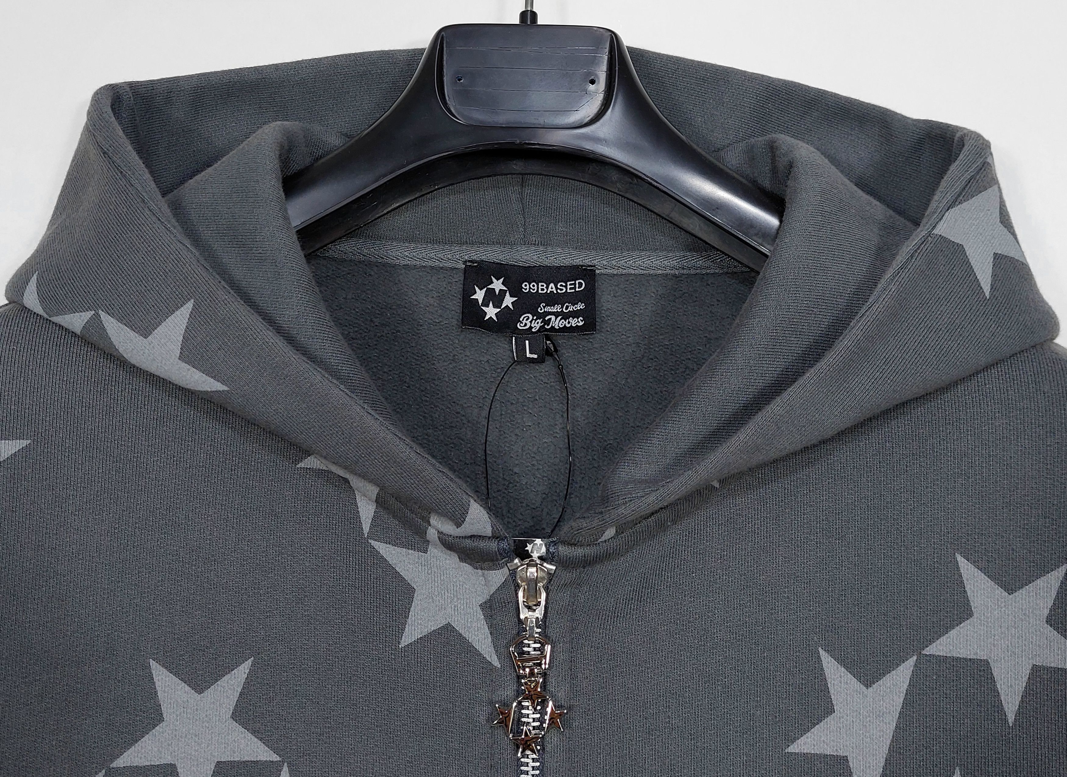 Other 99BASED star monogram zip hoodie - dark grey L Size US L / EU 52-54 / 3 - 2 Thumbnail