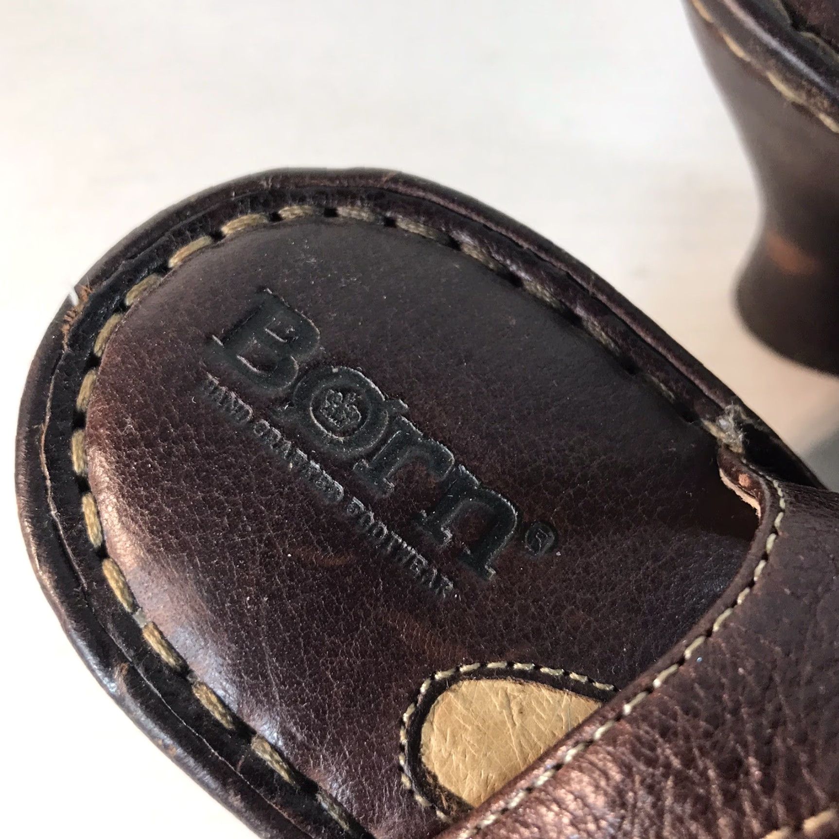 Born VINTAGE Børn Leather Wedge Sandals Womens Size 8 Open Toe Strappy Summer Casual Heel Shoes Size US 8 / IT 38 - 6 Thumbnail