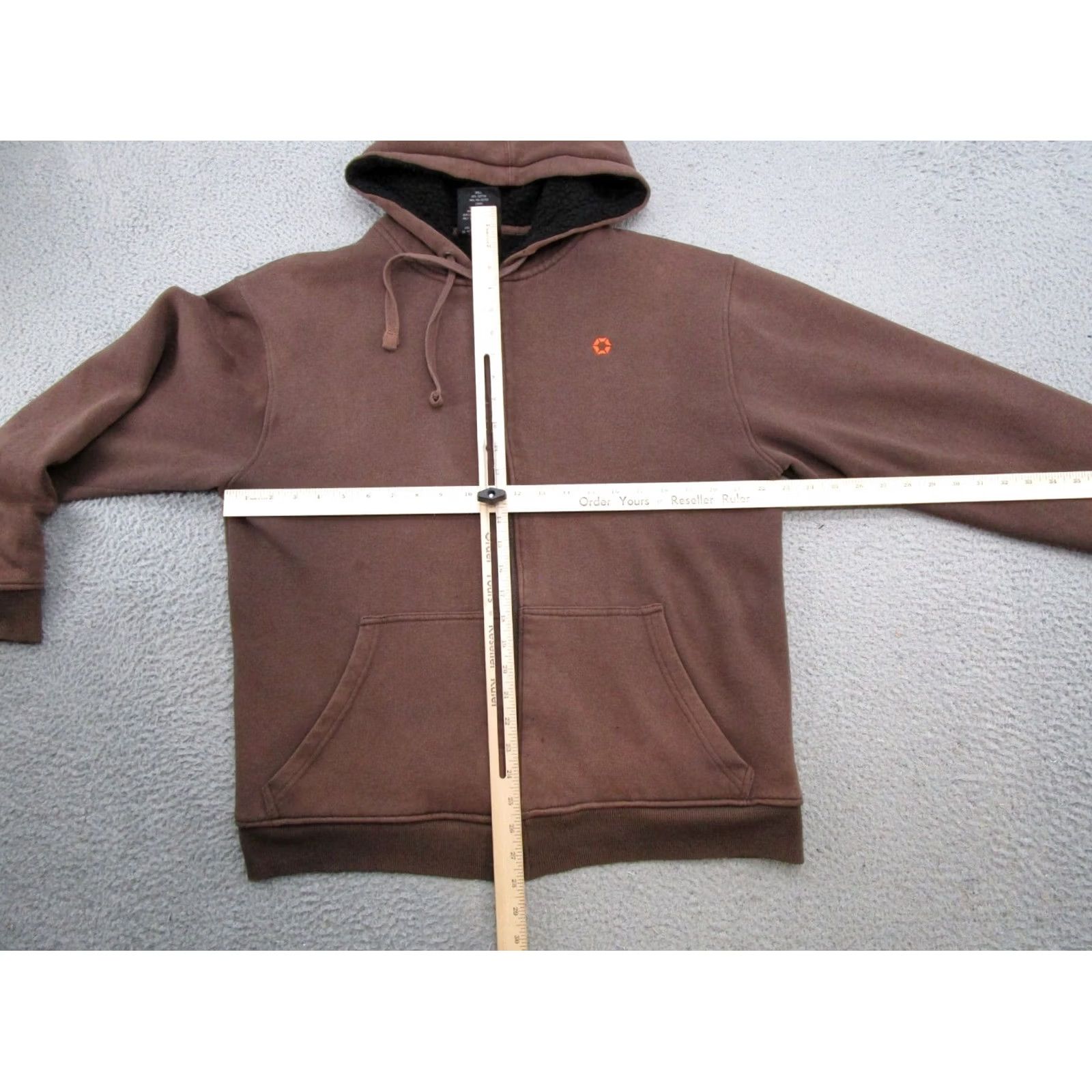 Southpole VINTAGE Southpole Hoodie Mens Full Zip Sherpa Lined Brown Size L Skater Crew Neck Comfort All Seasons Winter Spring Fall Sports Size US L / EU 52-54 / 3 - 6 Thumbnail