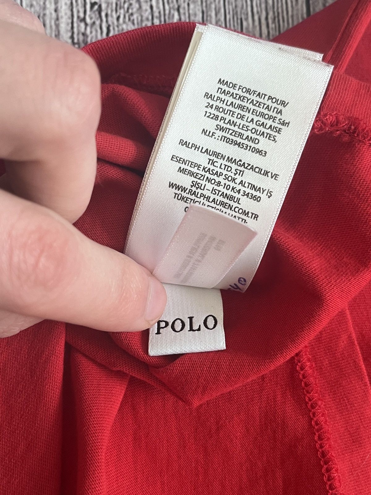 Polo Ralph Lauren × Vintage Ralph Lauren Milan Italy Graphic T-Shirt Red (Size L) Size US L / EU 52-54 / 3 - 6 Thumbnail