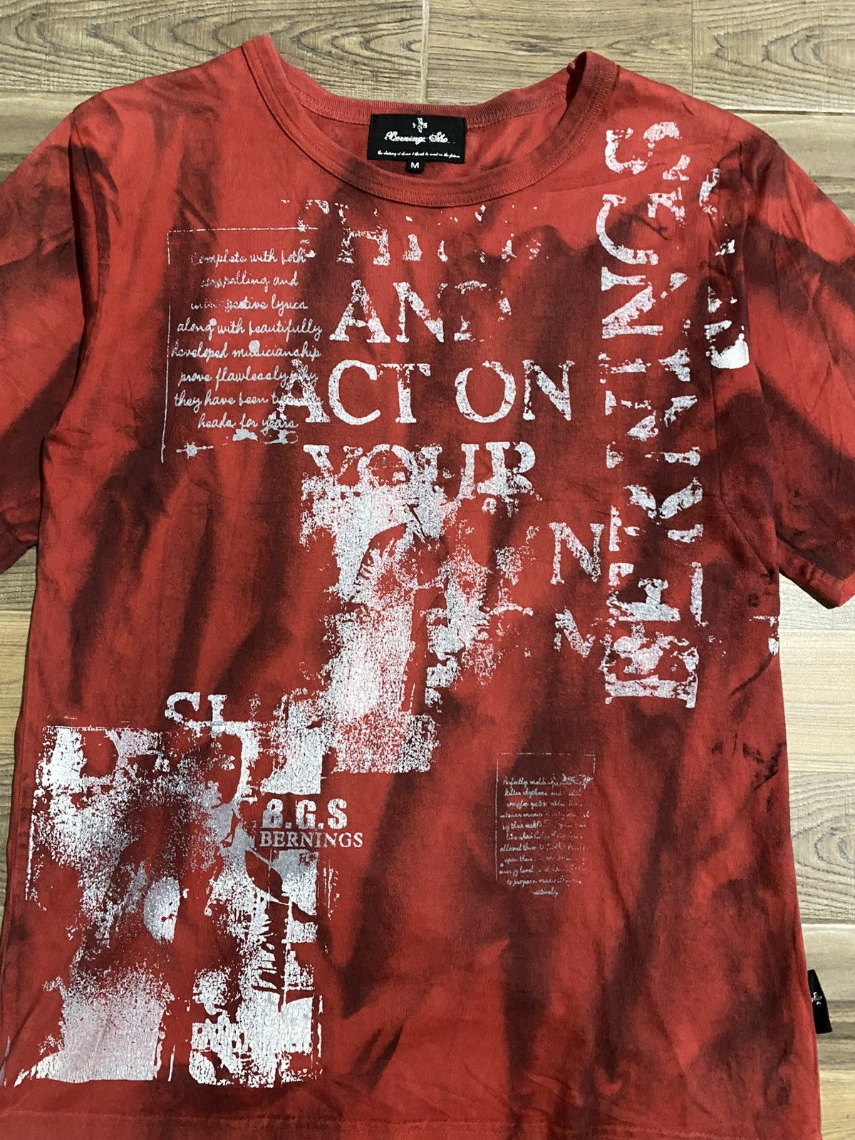 If Six Was Nine × Japanese Brand × Le Grande Bleu (L.G.B.) Japanese Bernings Sho Poem Tees Lgb Styled Size US M / EU 48-50 / 2 - 4 Thumbnail