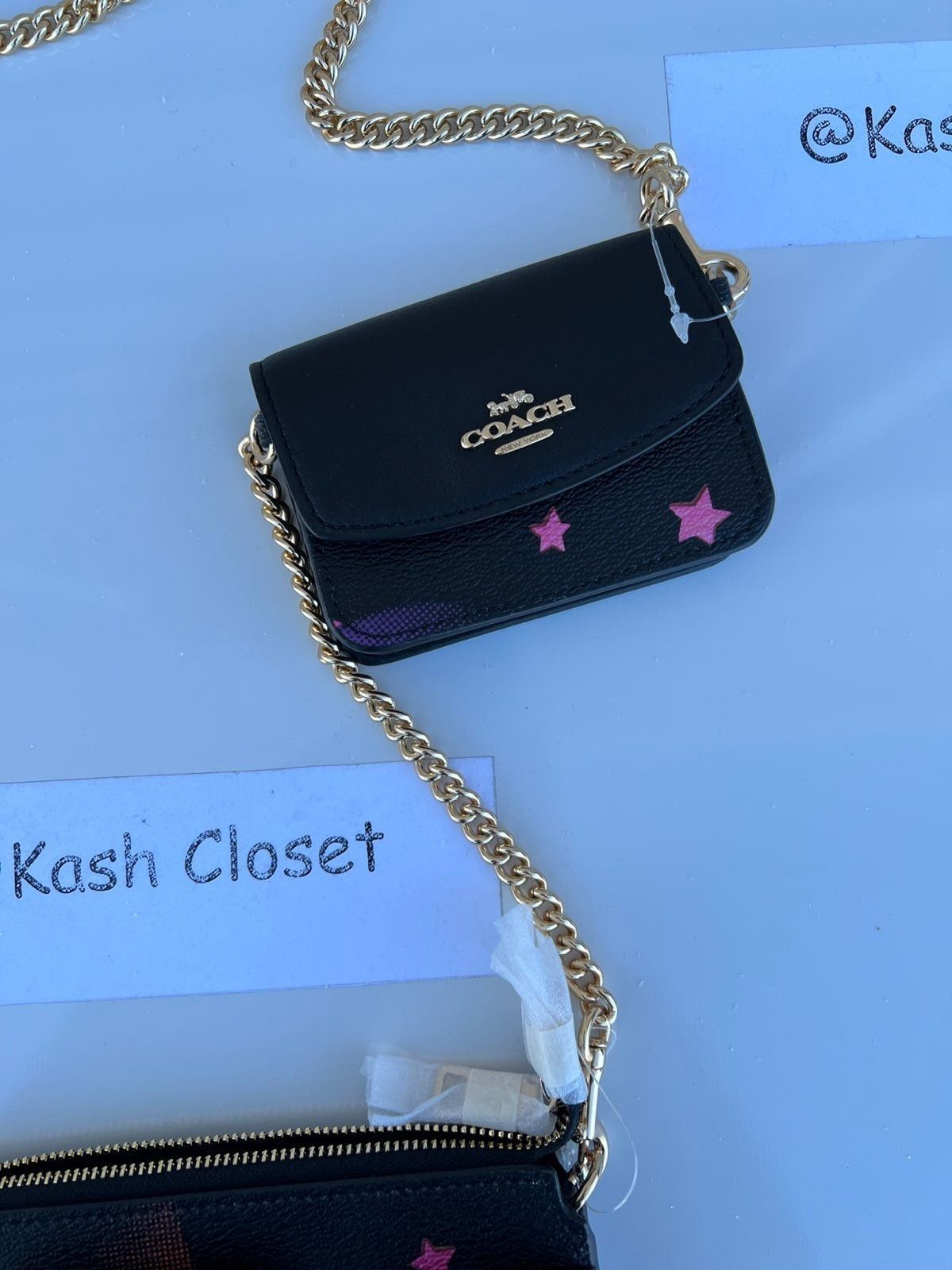 Coach Coach Poppy Crossbody Bag Disco Star Print Black Multi Size ONE SIZE - 5 Thumbnail