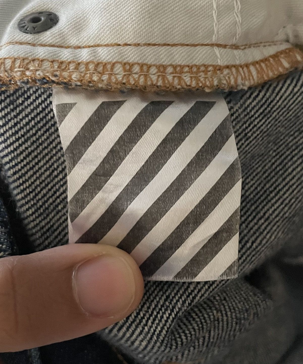 Off-White 2016 Off-White Diagonal Distressed Denim Jeans Size US 36 / EU 52 - 4 Thumbnail