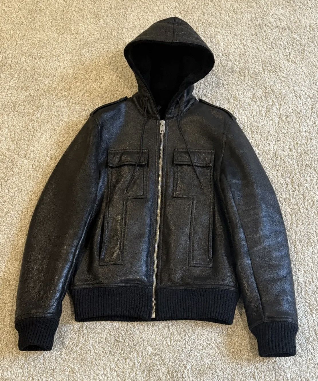 Dior Dior Homme AW07 Navigate Shearling Hooded Jacket Size US S / EU 44-46 / 1 - 4 Thumbnail
