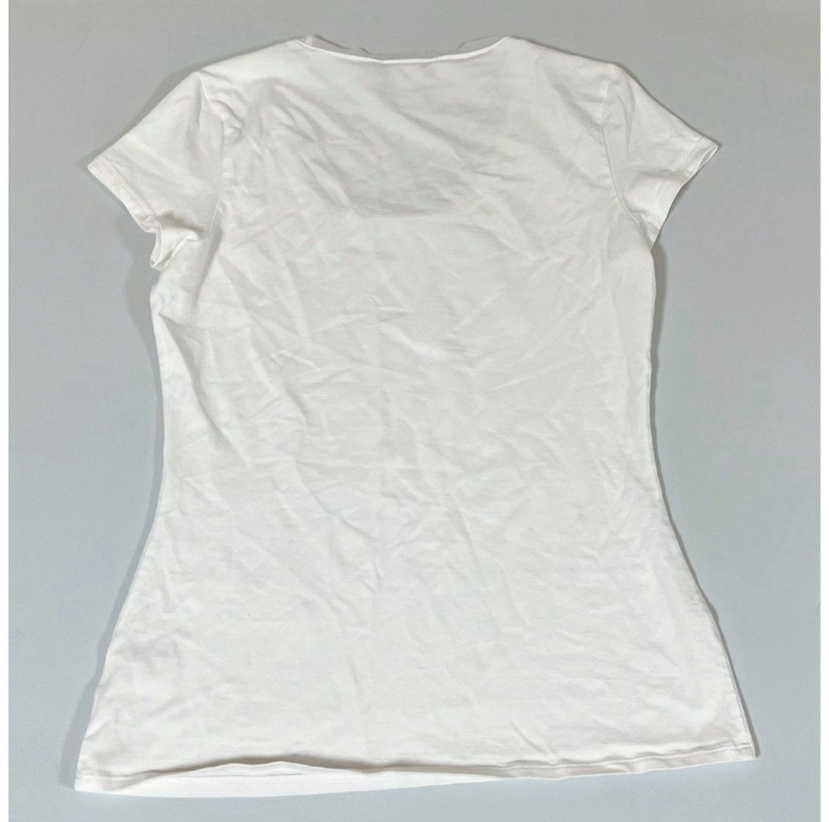 White House Black Market White Diamond Striped Short Sleeve Top T-Shirt Tee Size XS 💎 Size XS / US 0-2 / IT 36-38 - 6 Thumbnail