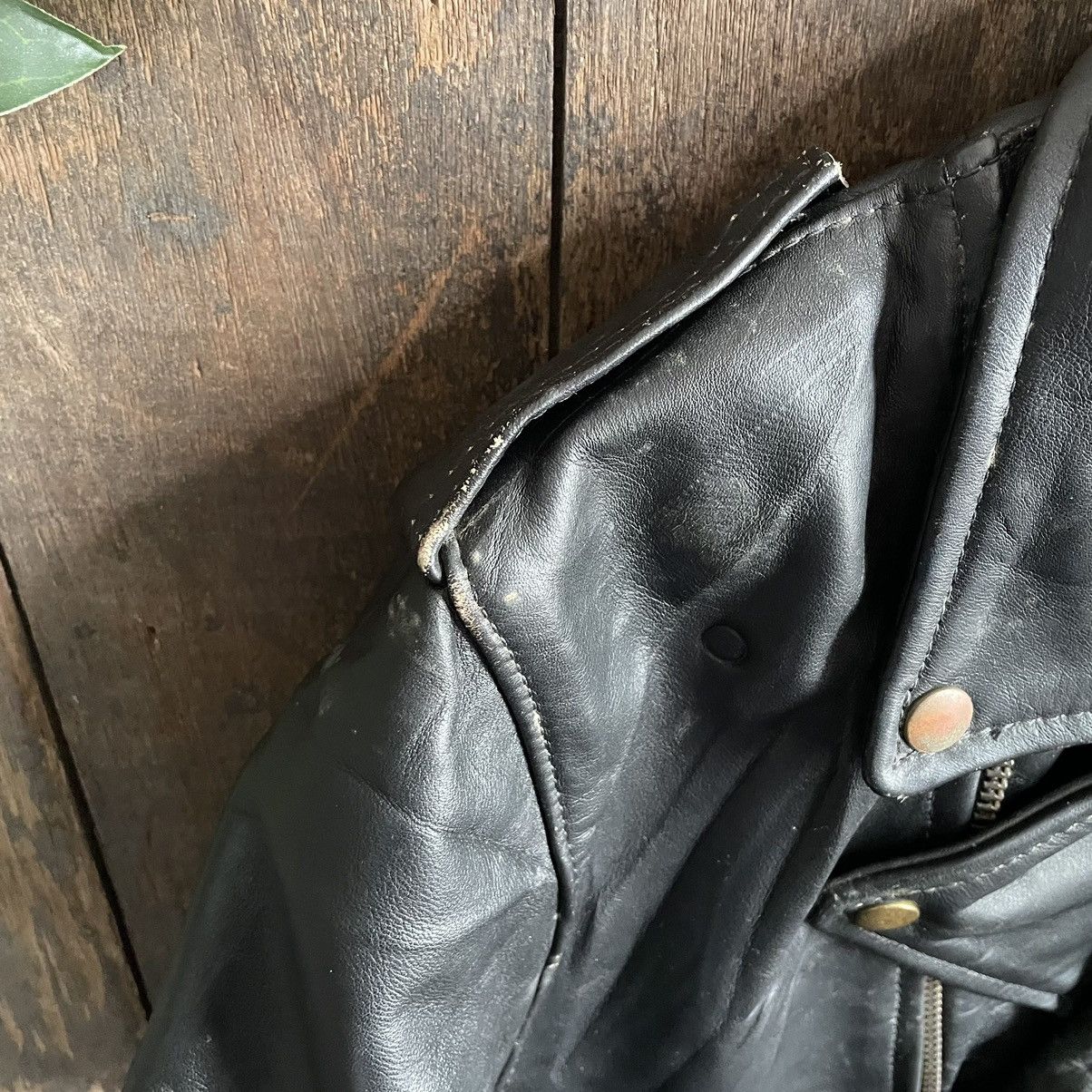 Vanson Leathers × Vintage Vintage Vanson Leather Double Collar Leather Jacket Size US M / EU 48-50 / 2 - 6 Thumbnail