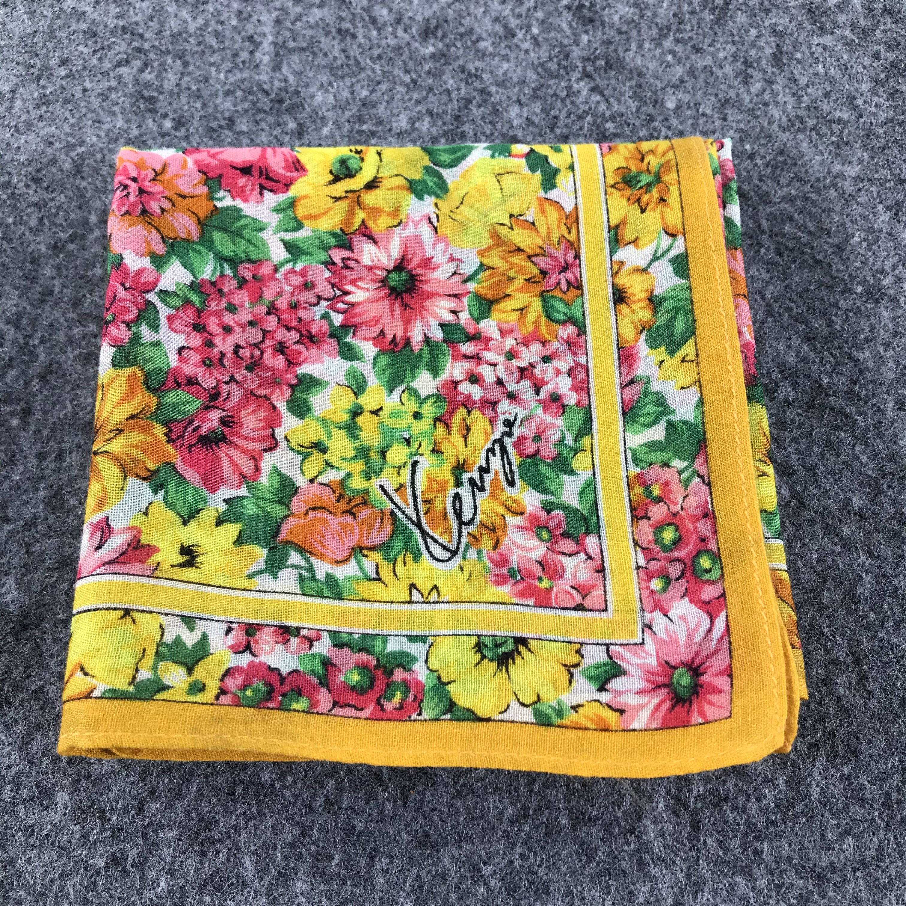 Kenzo Kenzo Floral Handkerchief Neckerchief Bandana H116 Size ONE SIZE - 8 Thumbnail