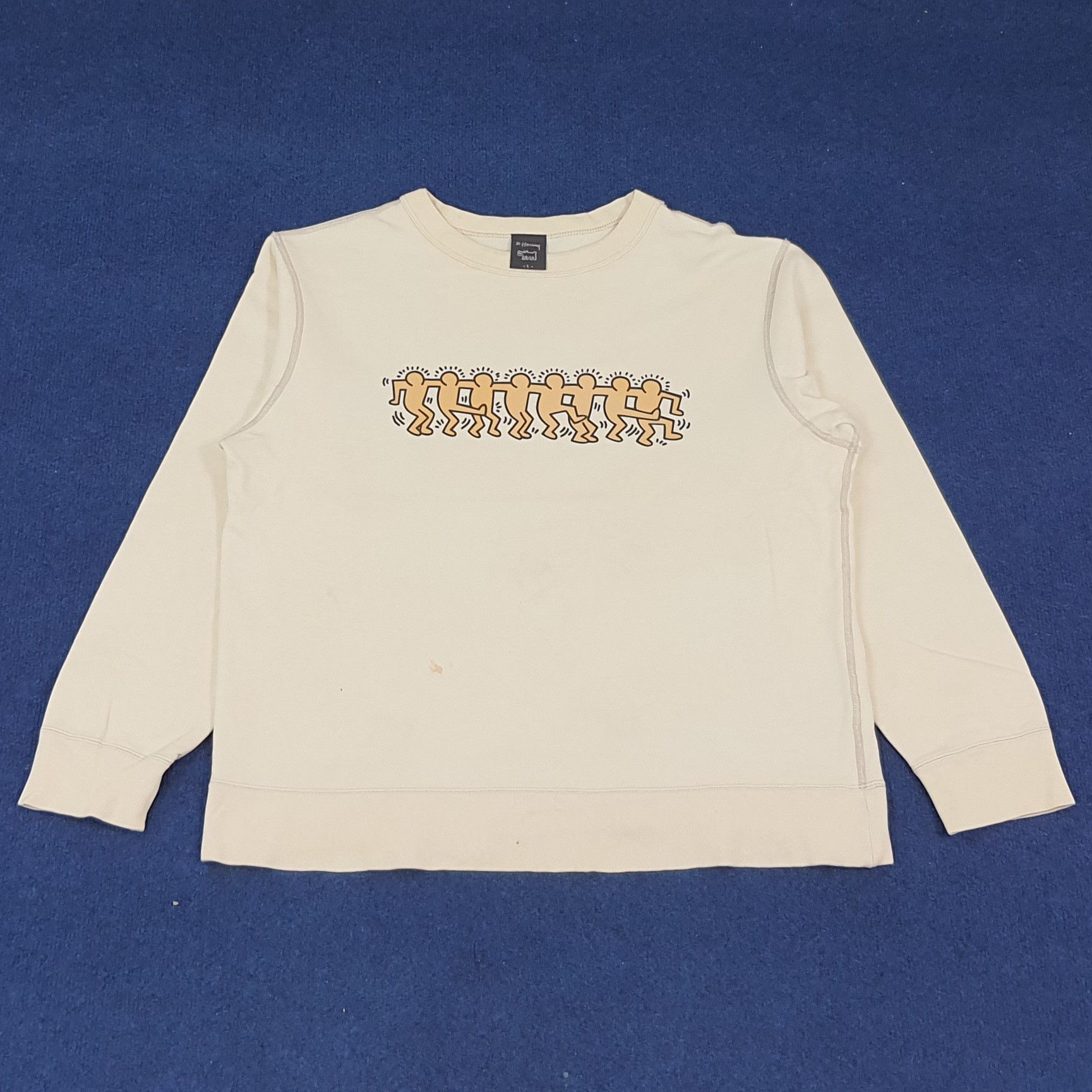 Keith Haring × Vintage Vintage Keith Haring Streetwear Sweatshirts Size US L / EU 52-54 / 3 - 1 Thumbnail