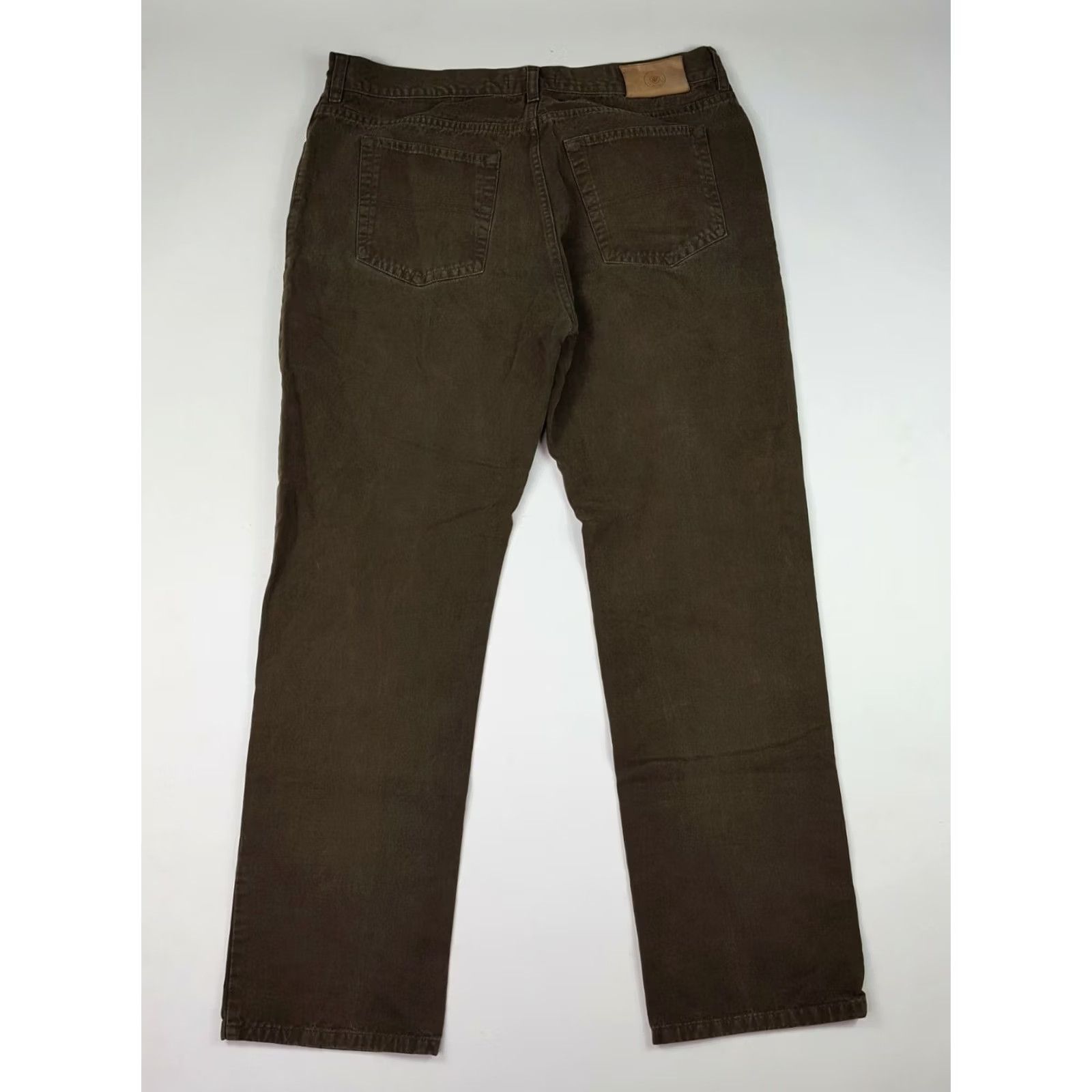 Vintage JL Powell Women's Brown Denim Straight Leg Relaxed Fit Jeans Pants 37" Inseam 32" Size 25" / US 0 / IT 36 - 5 Thumbnail