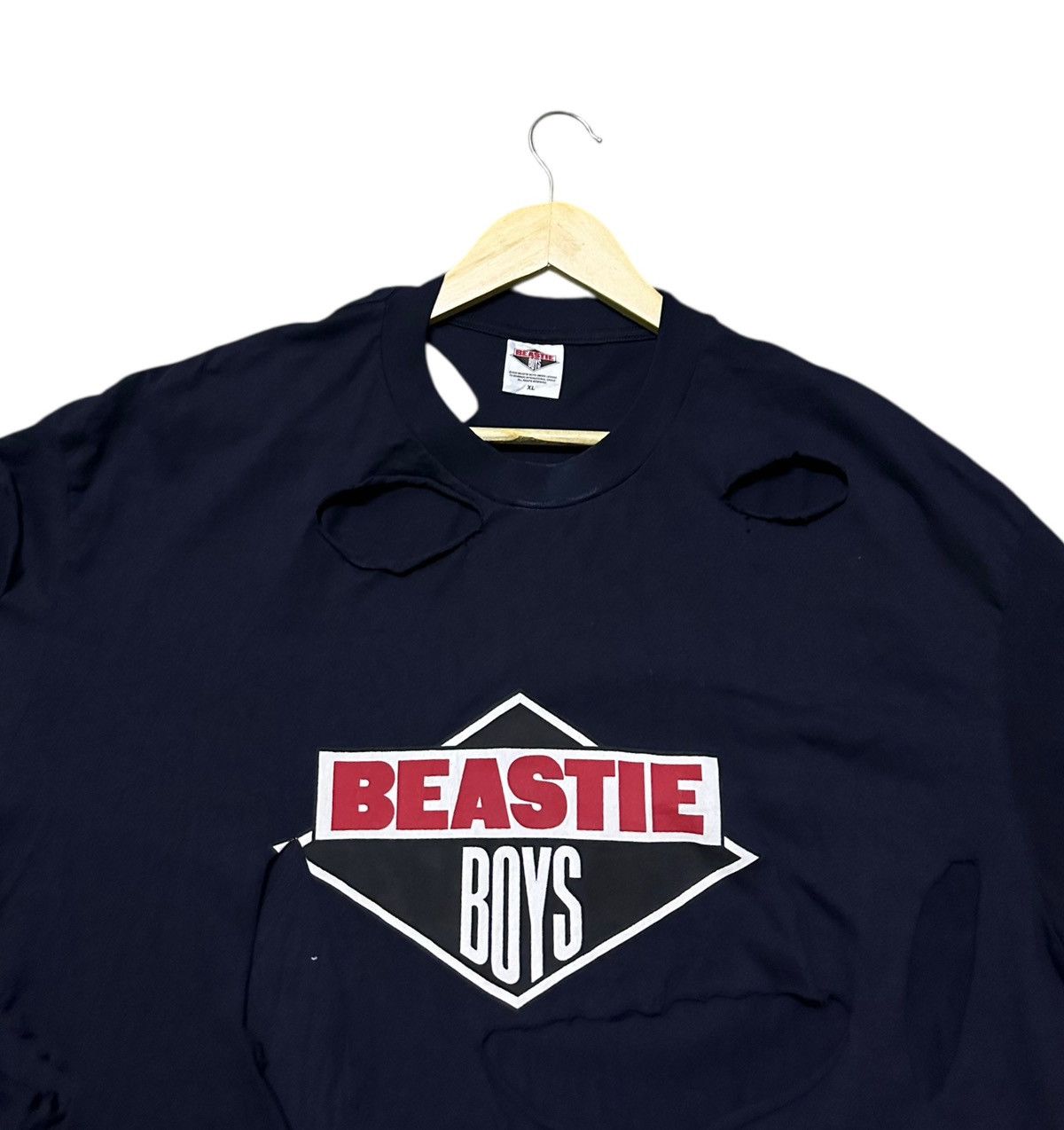 Band Tees beastie boys distressed style tshirt Size US XL / EU 56 / 4 - 2 Thumbnail