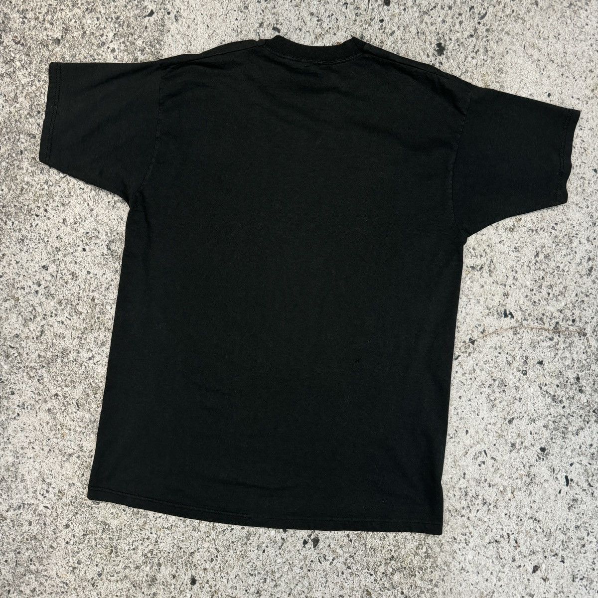 Thrashed Faded Distressed Blank Black Shirt ERD Grunge