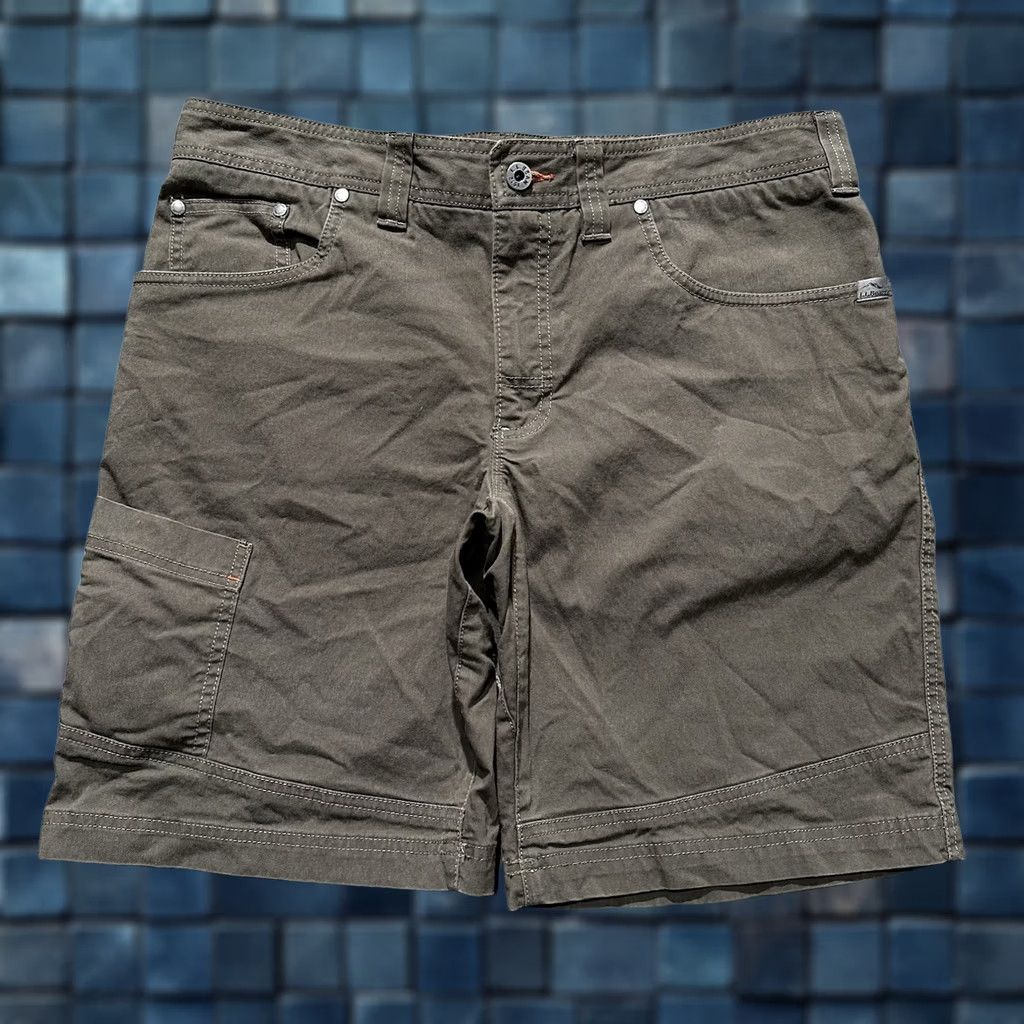 Vintage L.L. Bean Cresta Hiking Shorts Men 34 Brown Cargo Pockets 9" Inseam Canvas Cotton Nylon Outdoor Cargo Pocket Size US 32 / EU 48 - 1 Thumbnail