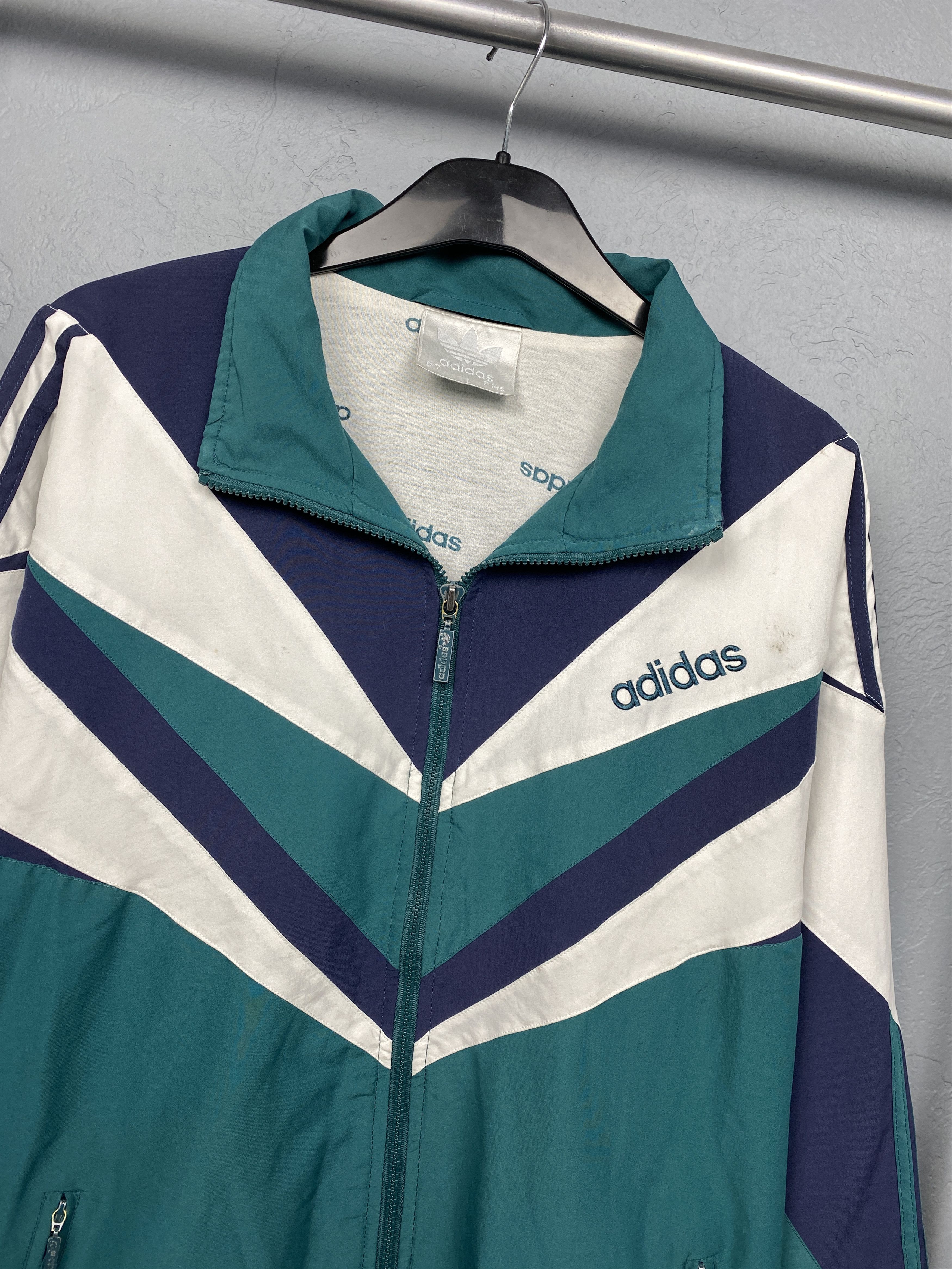 Adidas × Vintage Adidas Vintage Mens Track Top Jacket Size US L / EU 52-54 / 3 - 2 Thumbnail