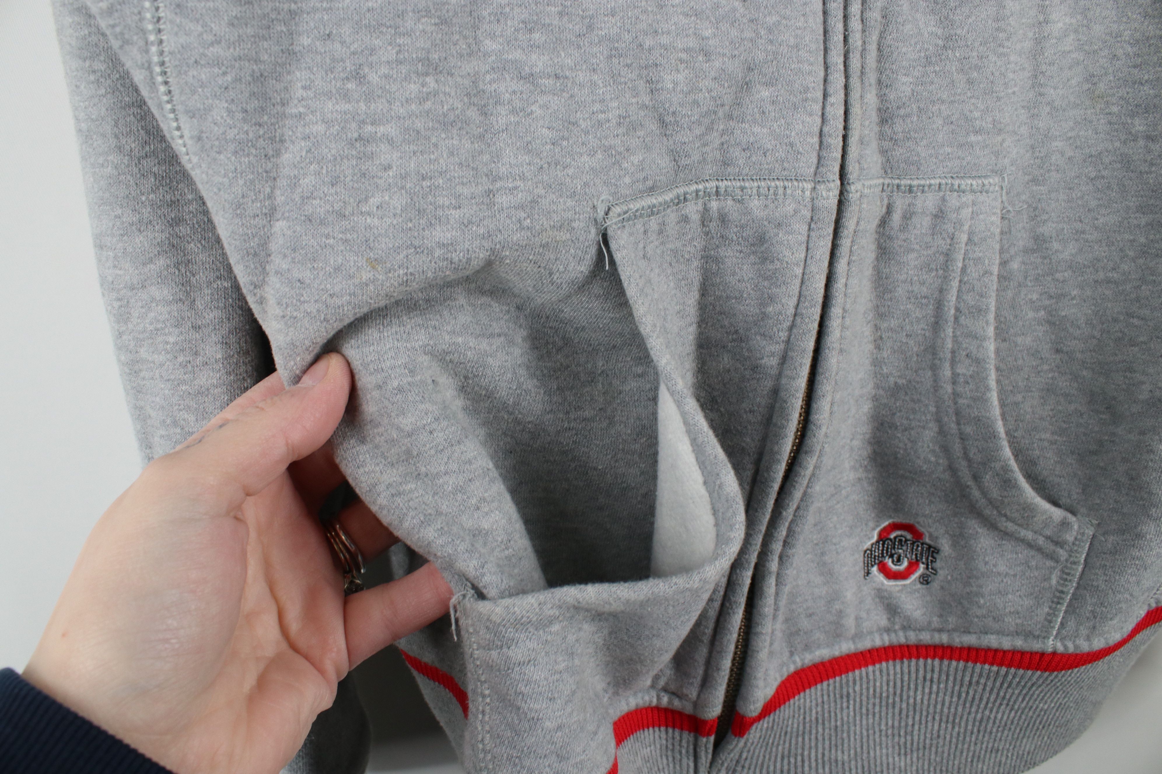 Nike × Vintage Vintage Nike Mini Swoosh Ohio State University Zip Hoodie Size M / US 6-8 / IT 42-44 - 8 Thumbnail