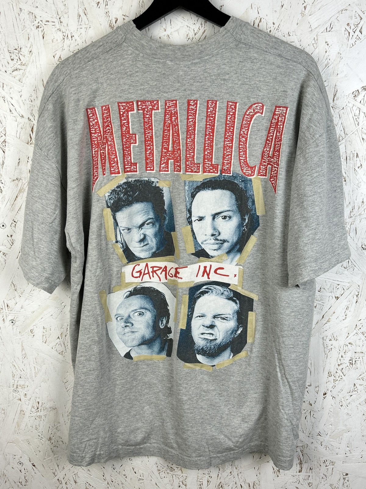 Band Tees 90s Vintage Metallica Garage Inc Faces Logo T-Shirt Size US XL / EU 56 / 4 - 1 Thumbnail