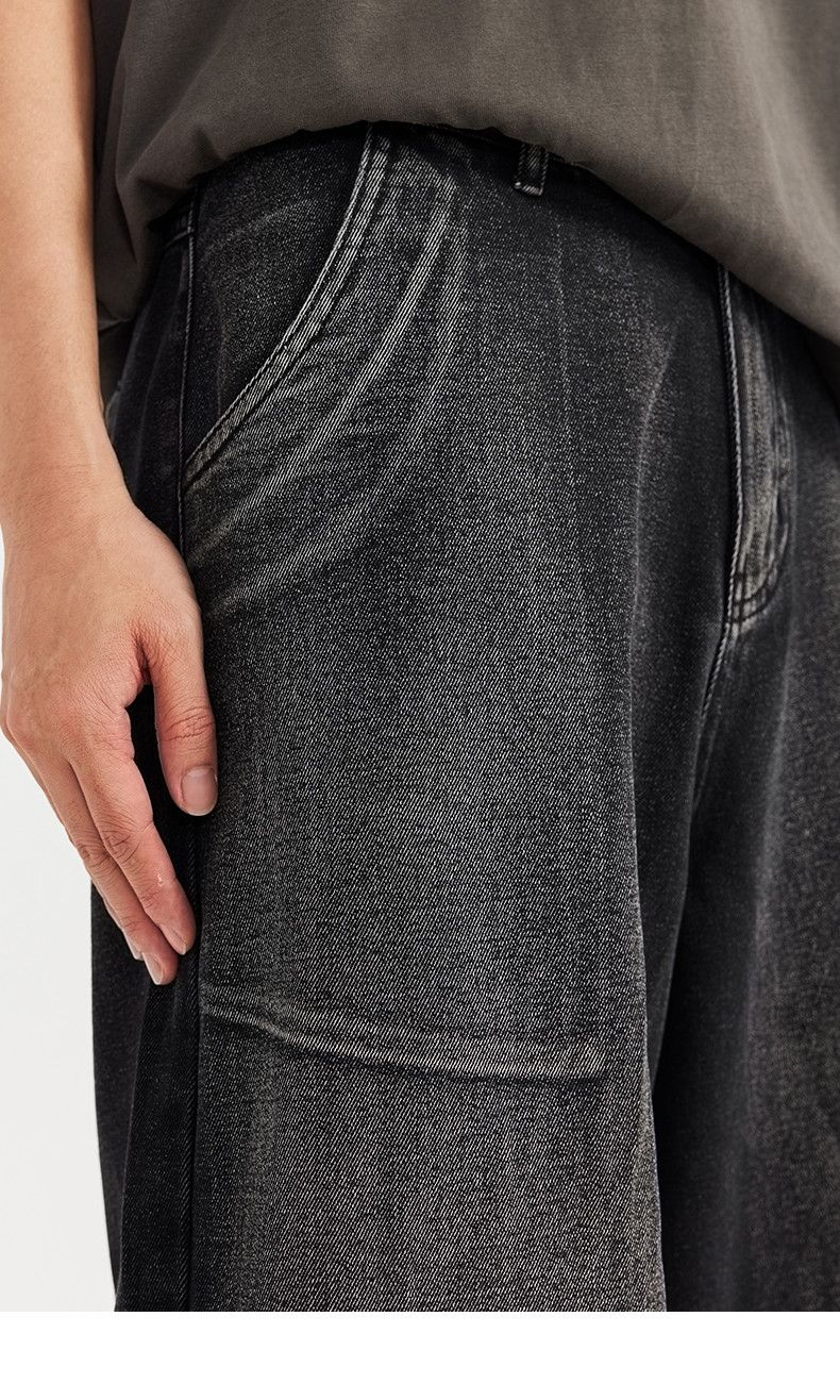 Jean × Vintage Trendy High Street Distressed Baggy Jeans Size US 37 - 4 Thumbnail