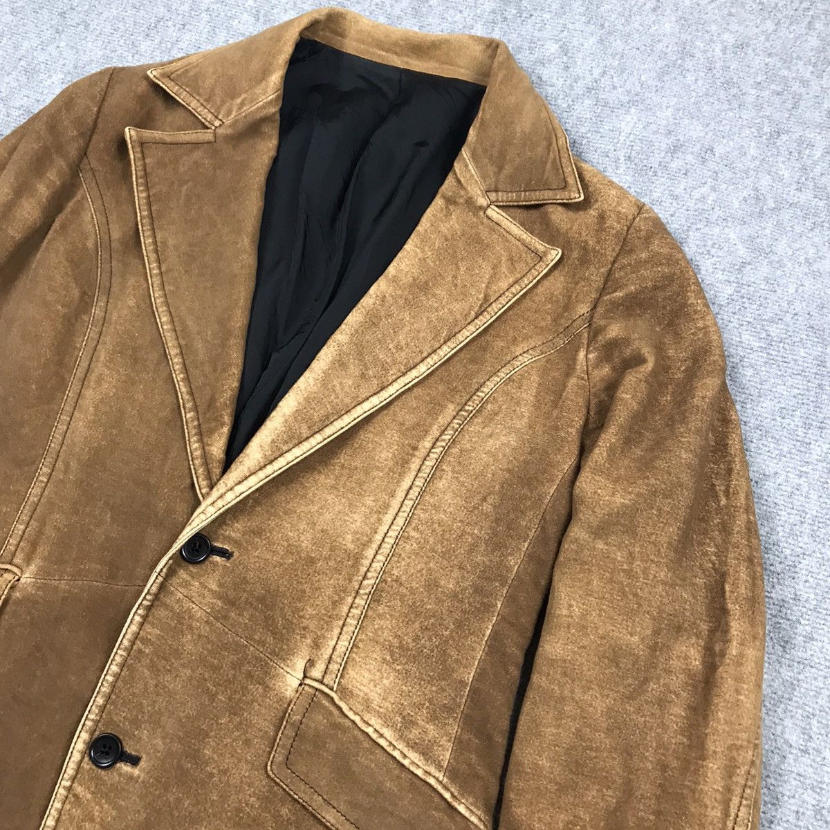5351 POUR LES HOMMES 🔥5351 POUR LES HOMMES BROWN ART BLAZER COAT JACKET Size US L / EU 52-54 / 3 - 2 Thumbnail