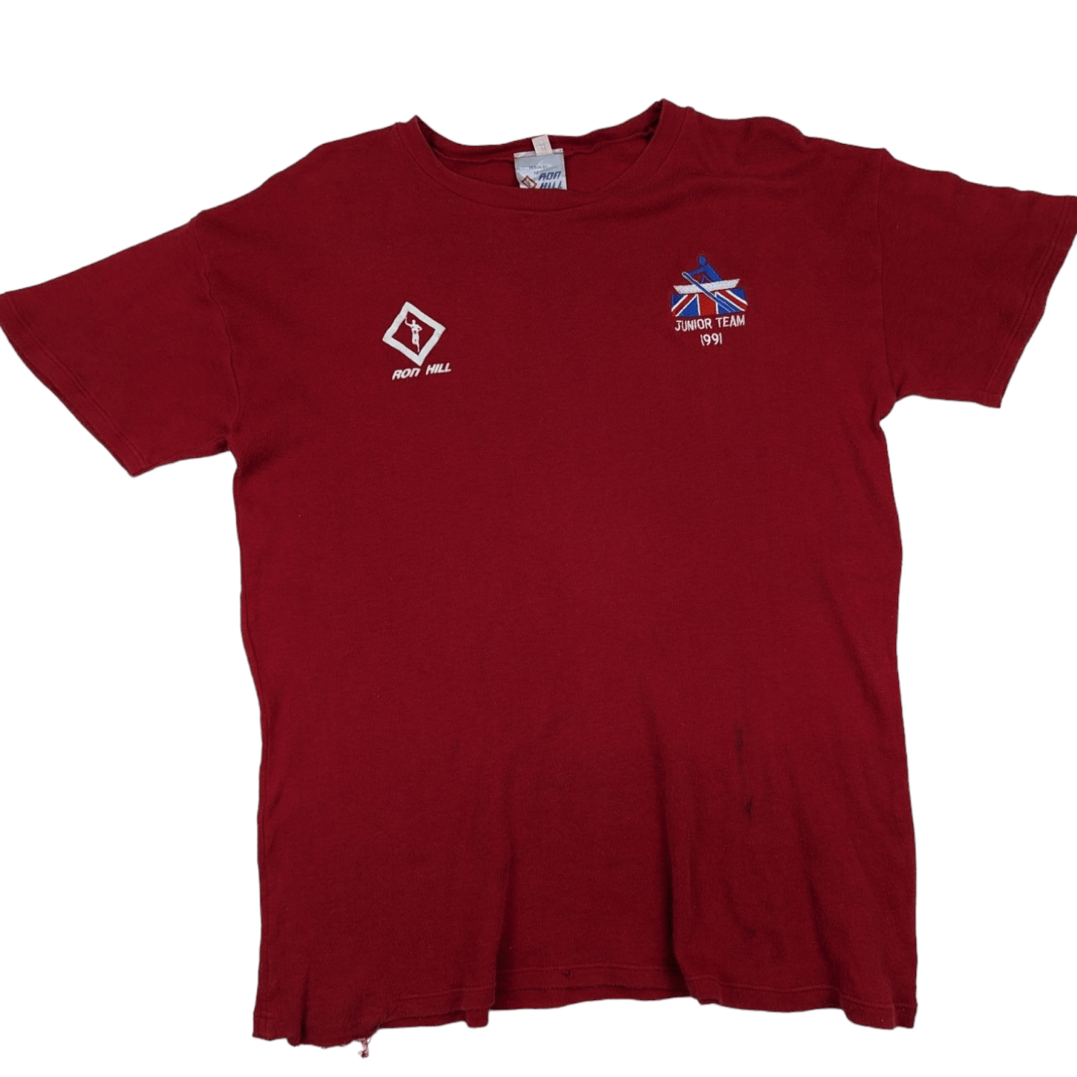 Vintage Vintage 90's RONHILL Britain Junior Team 1991 T Shirt Size XL / US 12-14 / IT 48-50 - 3 Thumbnail